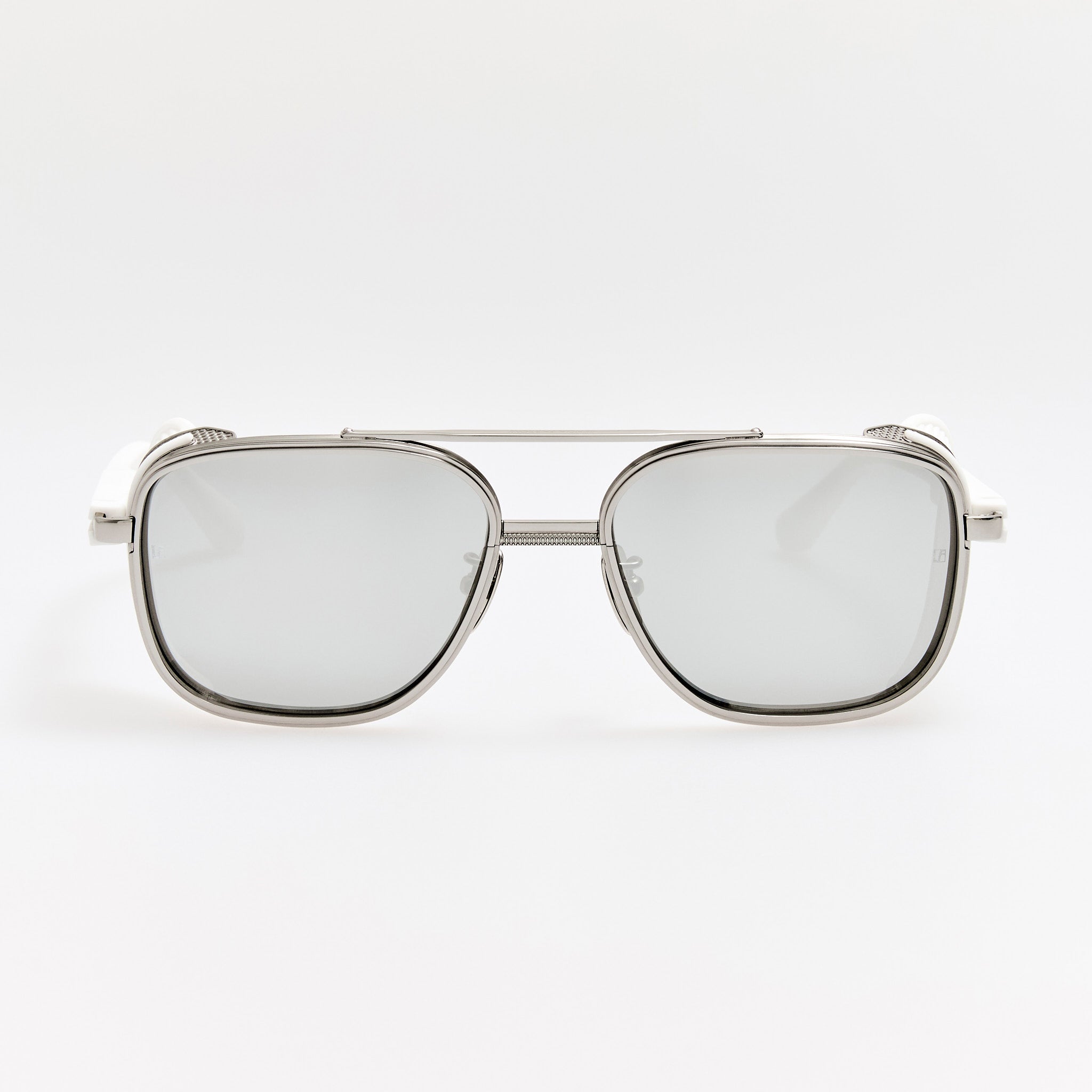 Boyd Explorer Sunglasses in 22K White Gold and Platinum - LINDA FARROW - Sunglasses -