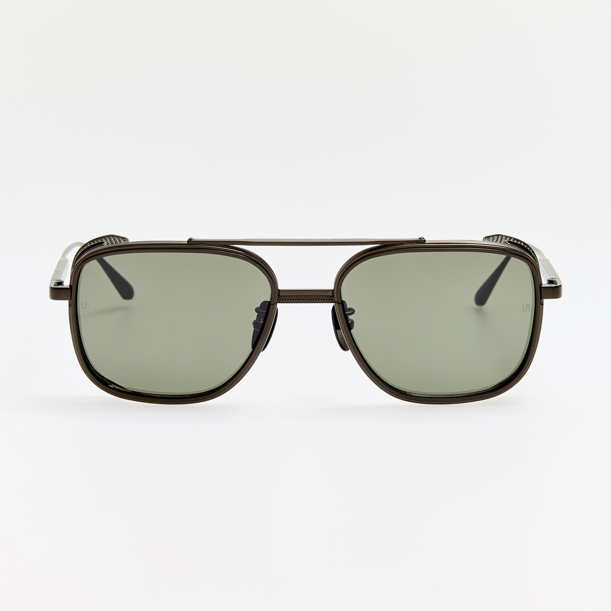Boyd Explorer Sunglasses in Matt Black Nickel - LINDA FARROW - Sunglasses -