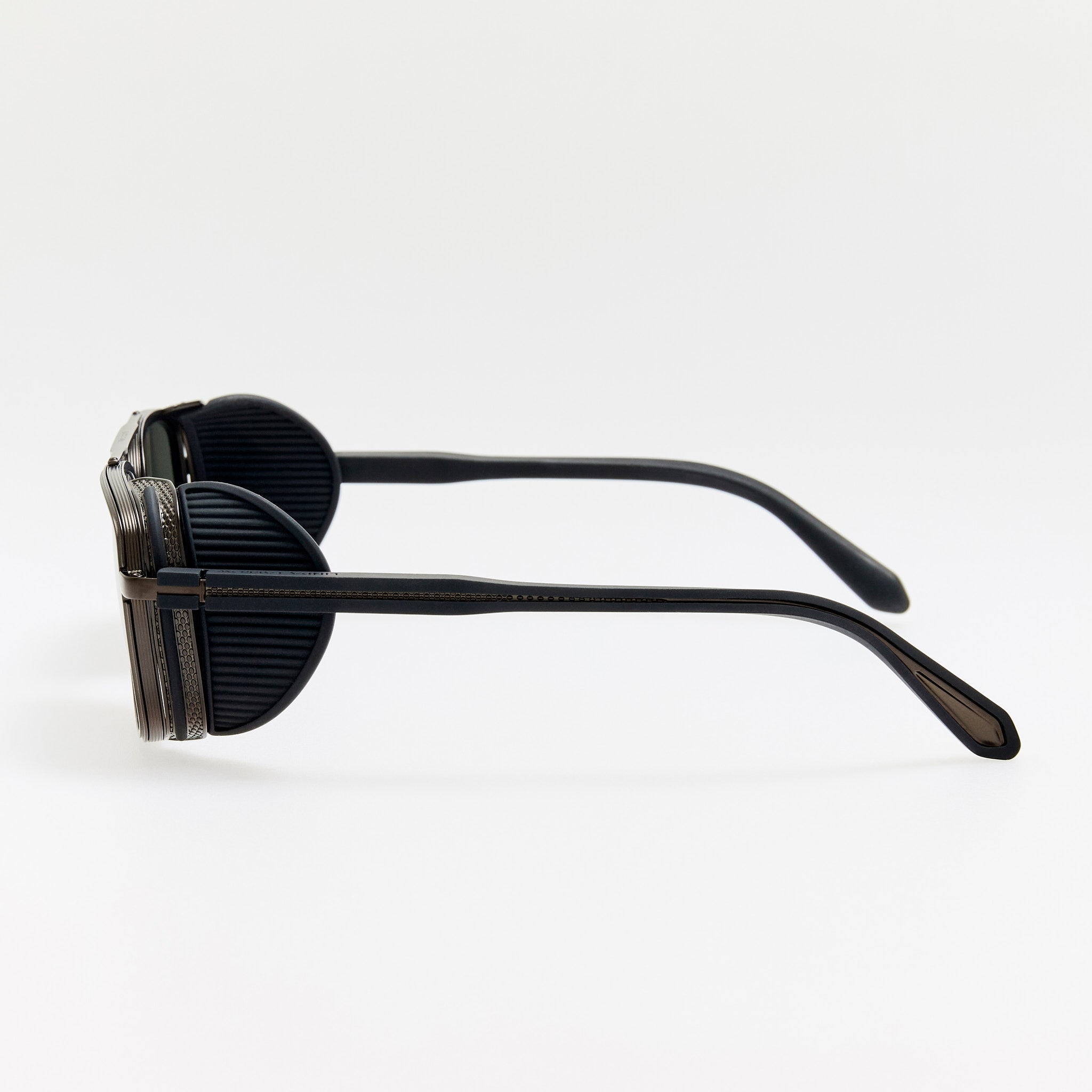 Boyd Explorer Sunglasses in Matt Black Nickel - LINDA FARROW - Sunglasses -