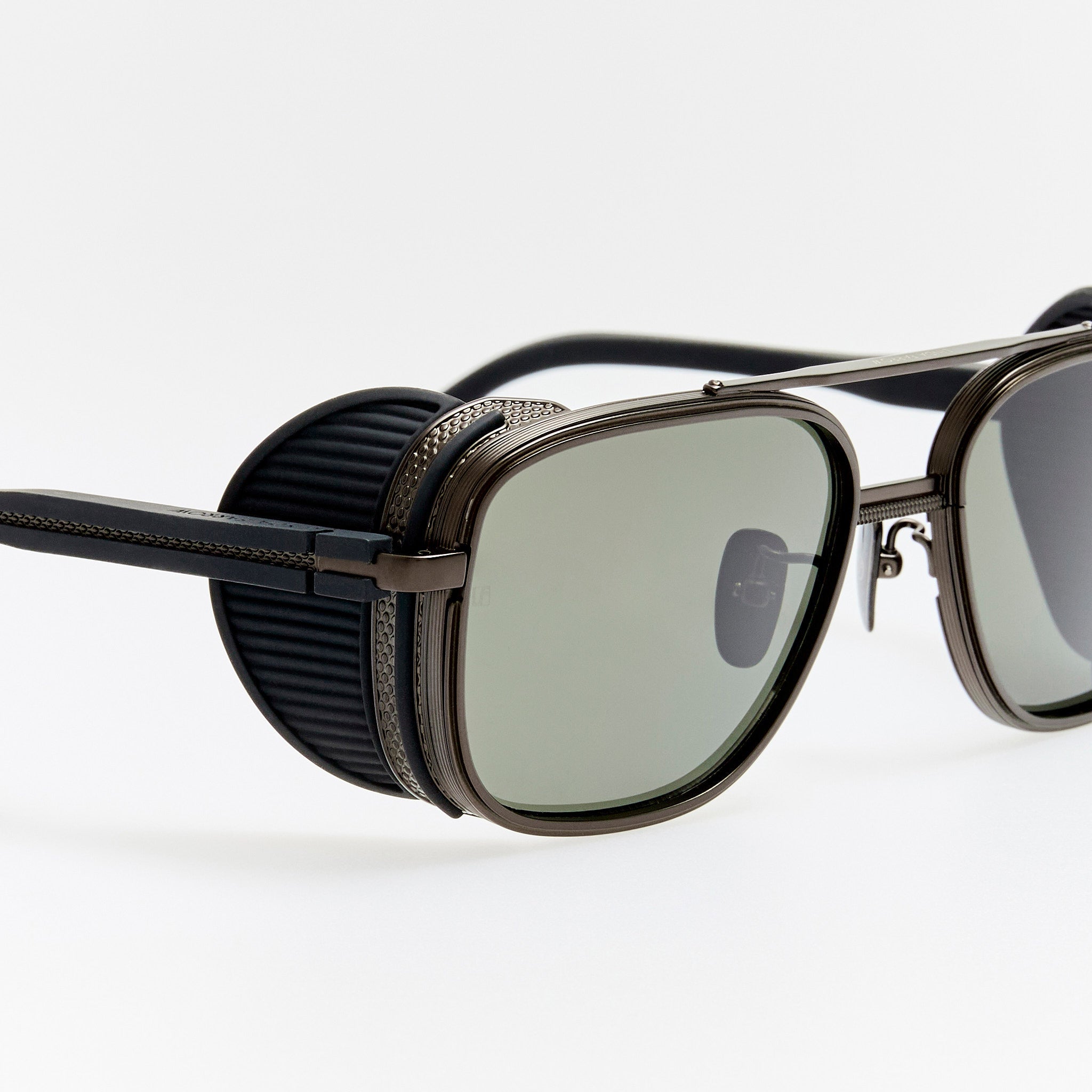 Boyd Explorer Sunglasses in Matt Black Nickel - LINDA FARROW - Sunglasses -