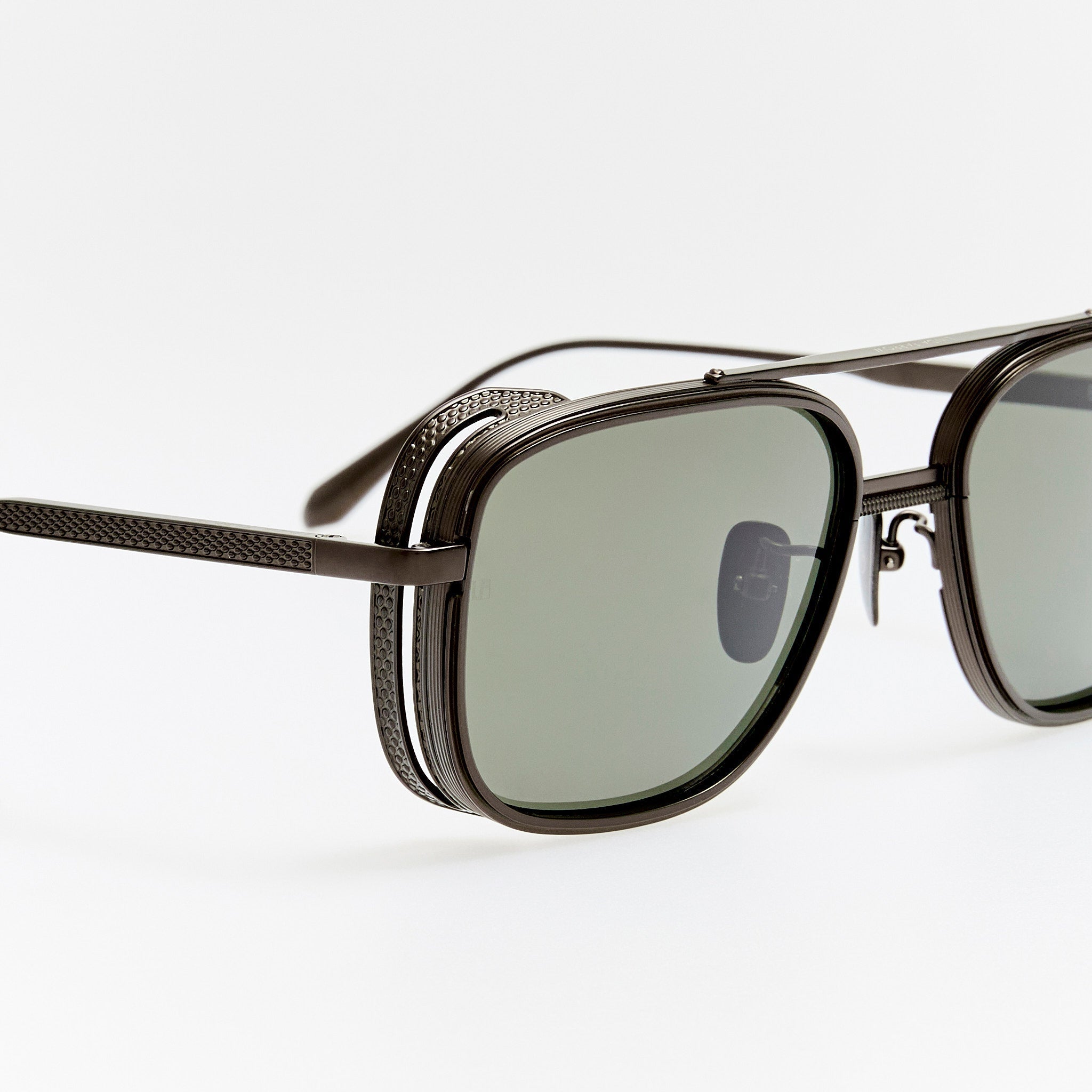 Boyd Explorer Sunglasses in Matt Black Nickel - LINDA FARROW - Sunglasses -