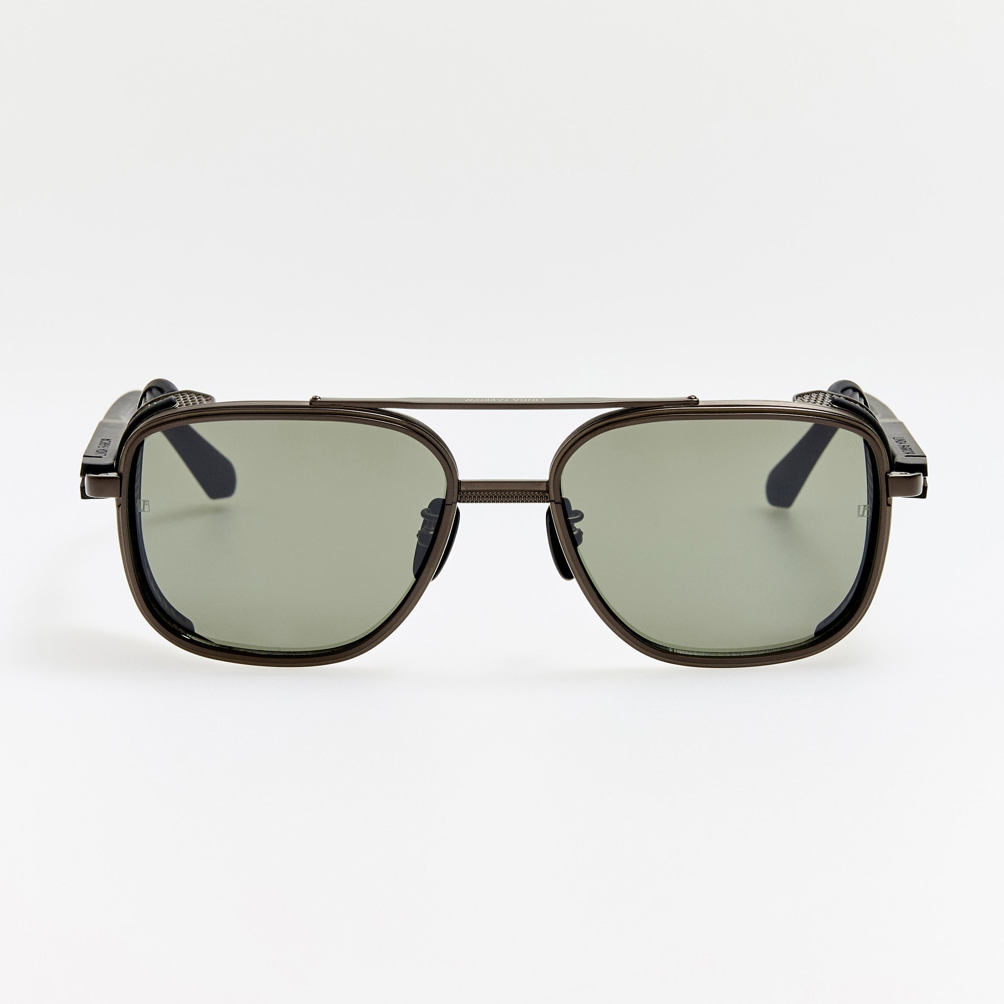 Boyd Explorer Sunglasses in Matt Black Nickel - LINDA FARROW - Sunglasses -