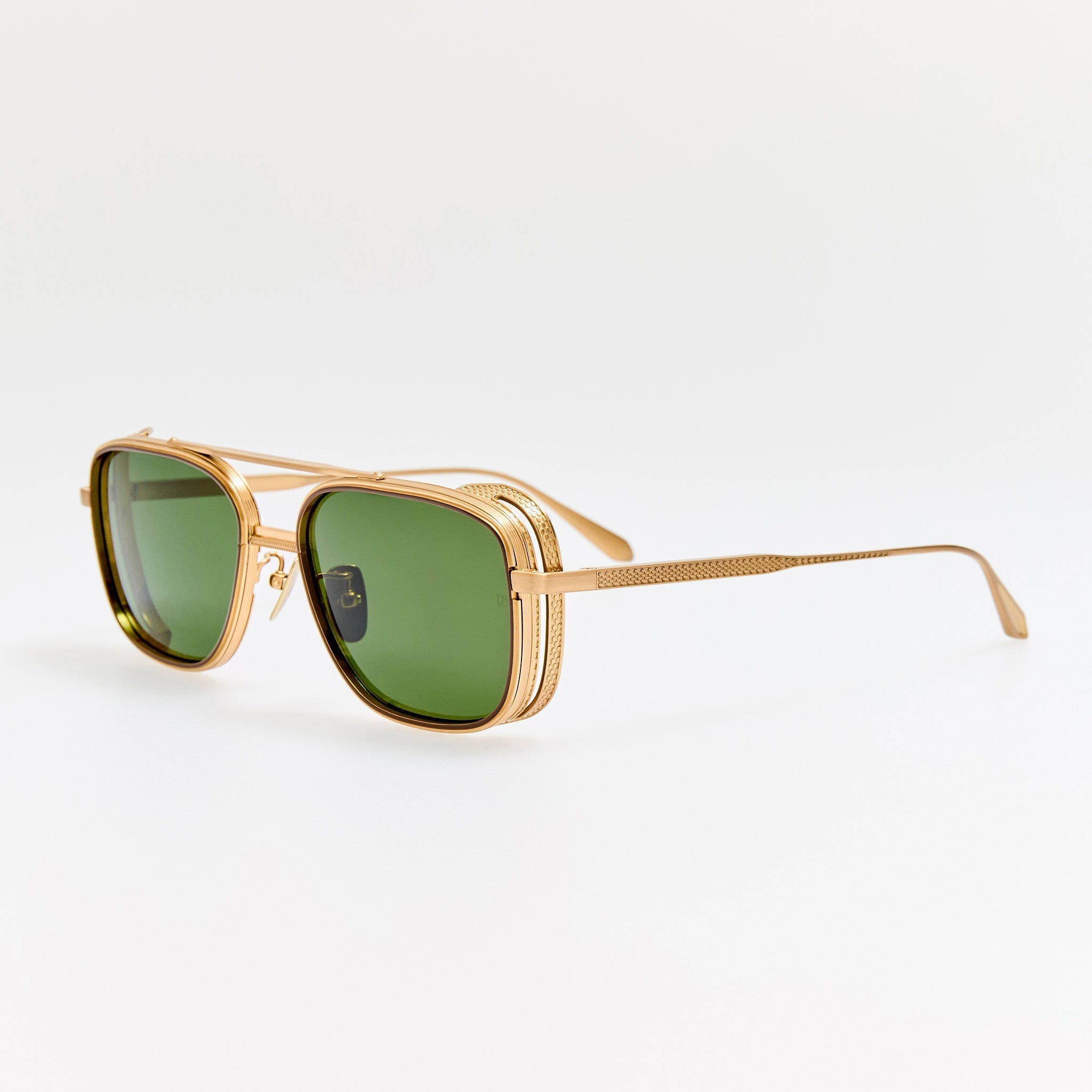 Boyd Explorer Sunglasses in Matt Champagne - LINDA FARROW - Sunglasses -