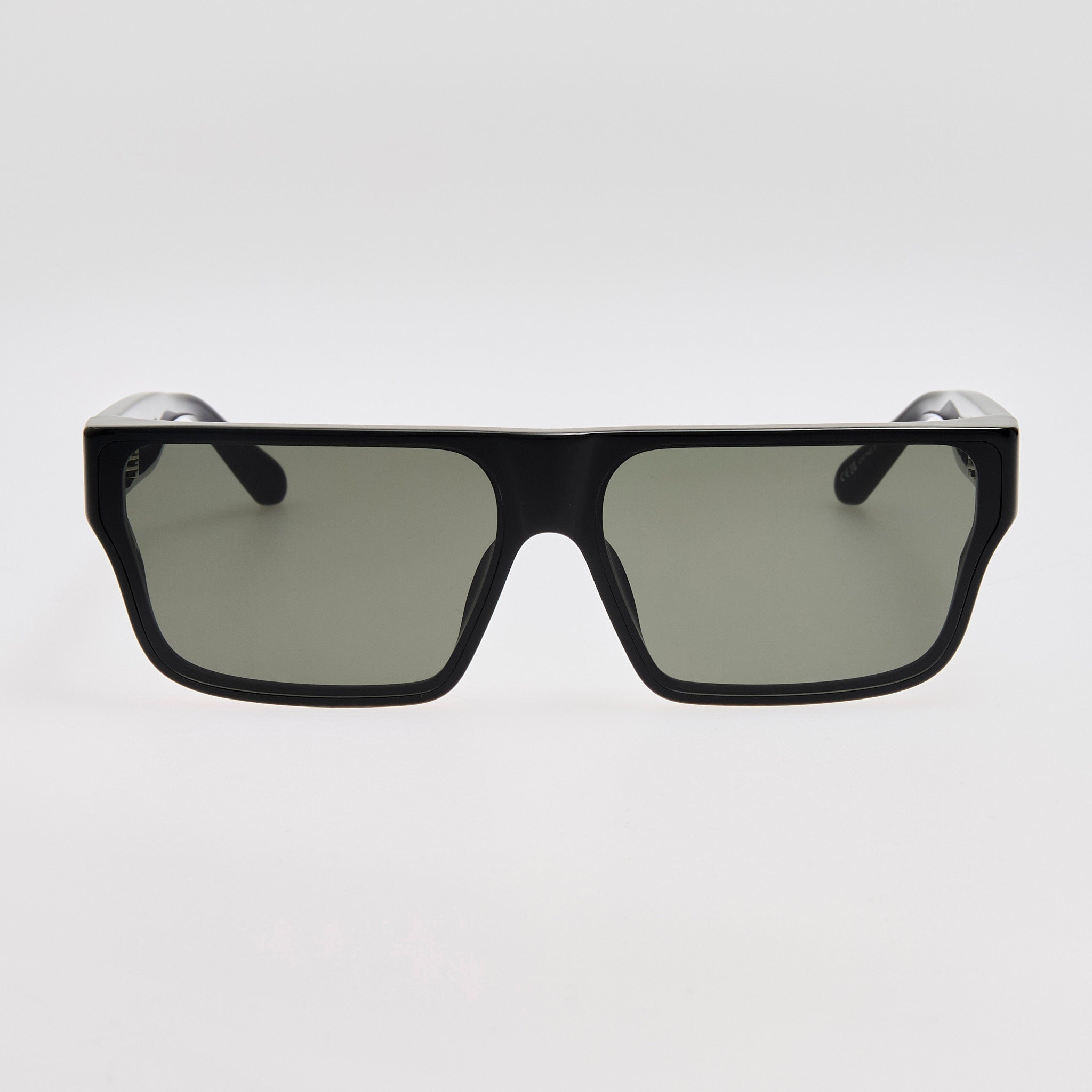 Brady Sunglasses in Black Matt Nickel - LINDA FARROW - Sunglasses -