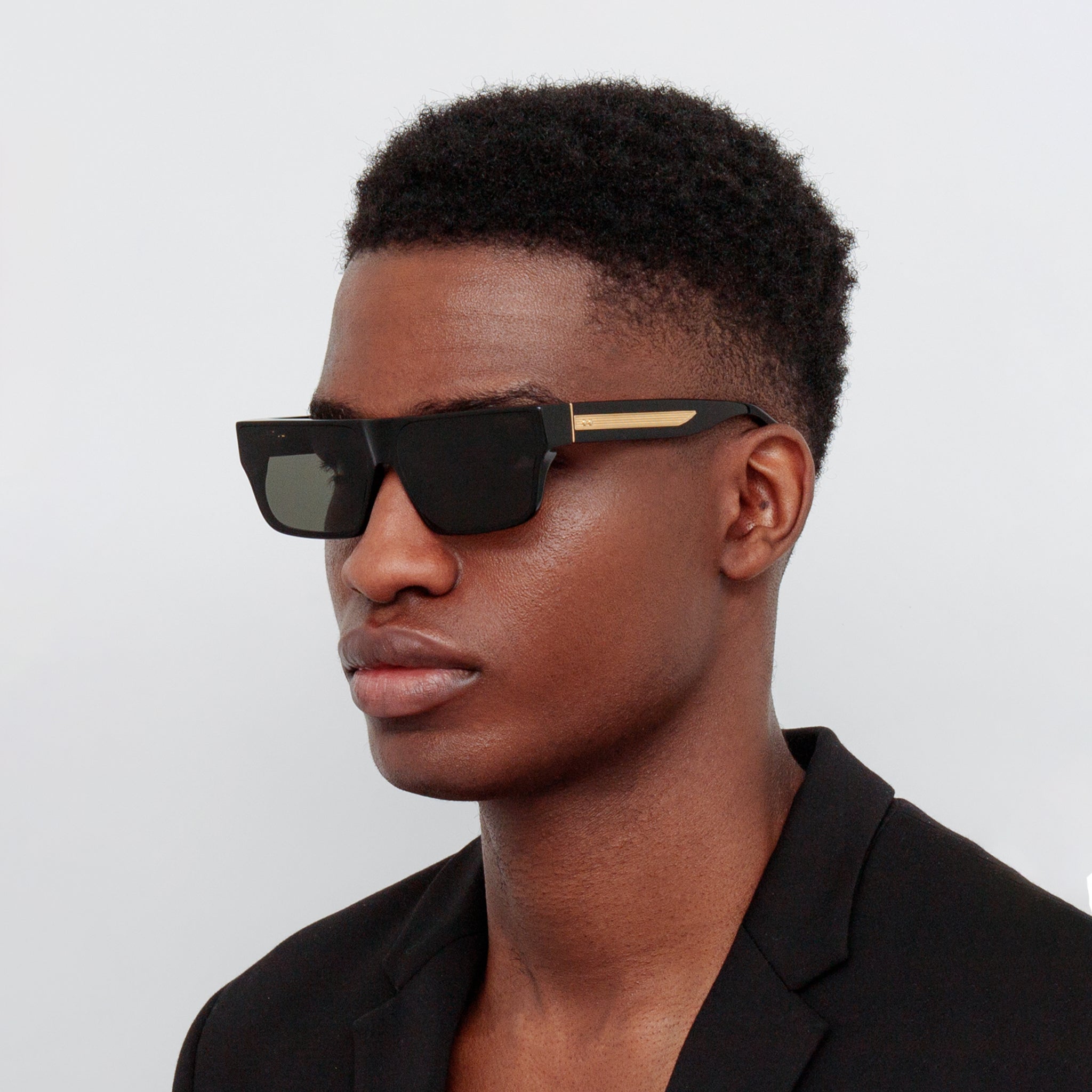 Brady Sunglasses in Black - LINDA FARROW - Sunglasses -