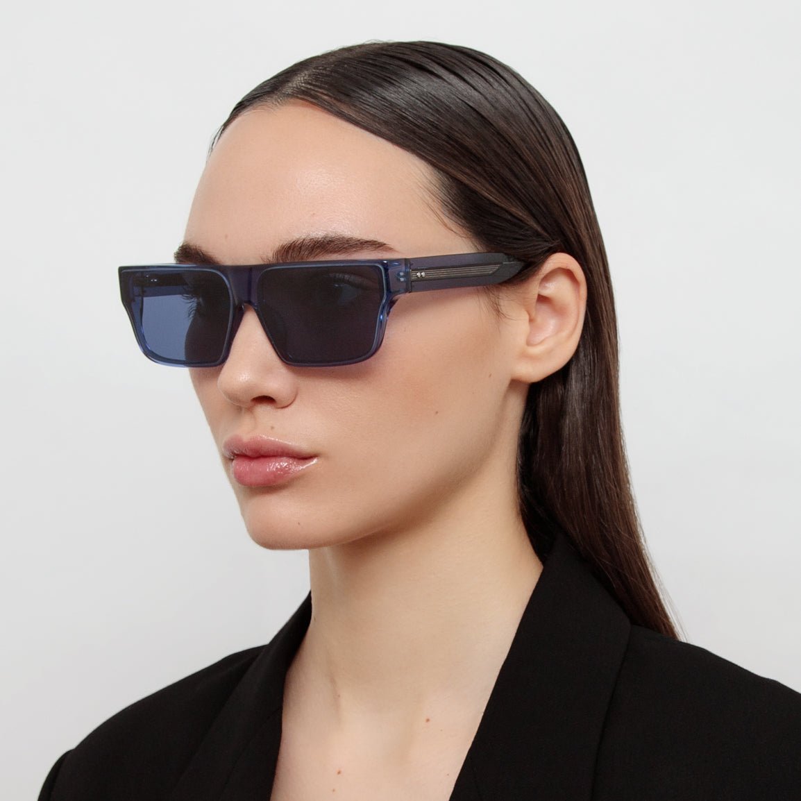 Brady Sunglasses in Navy - LINDA FARROW - Sunglasses -