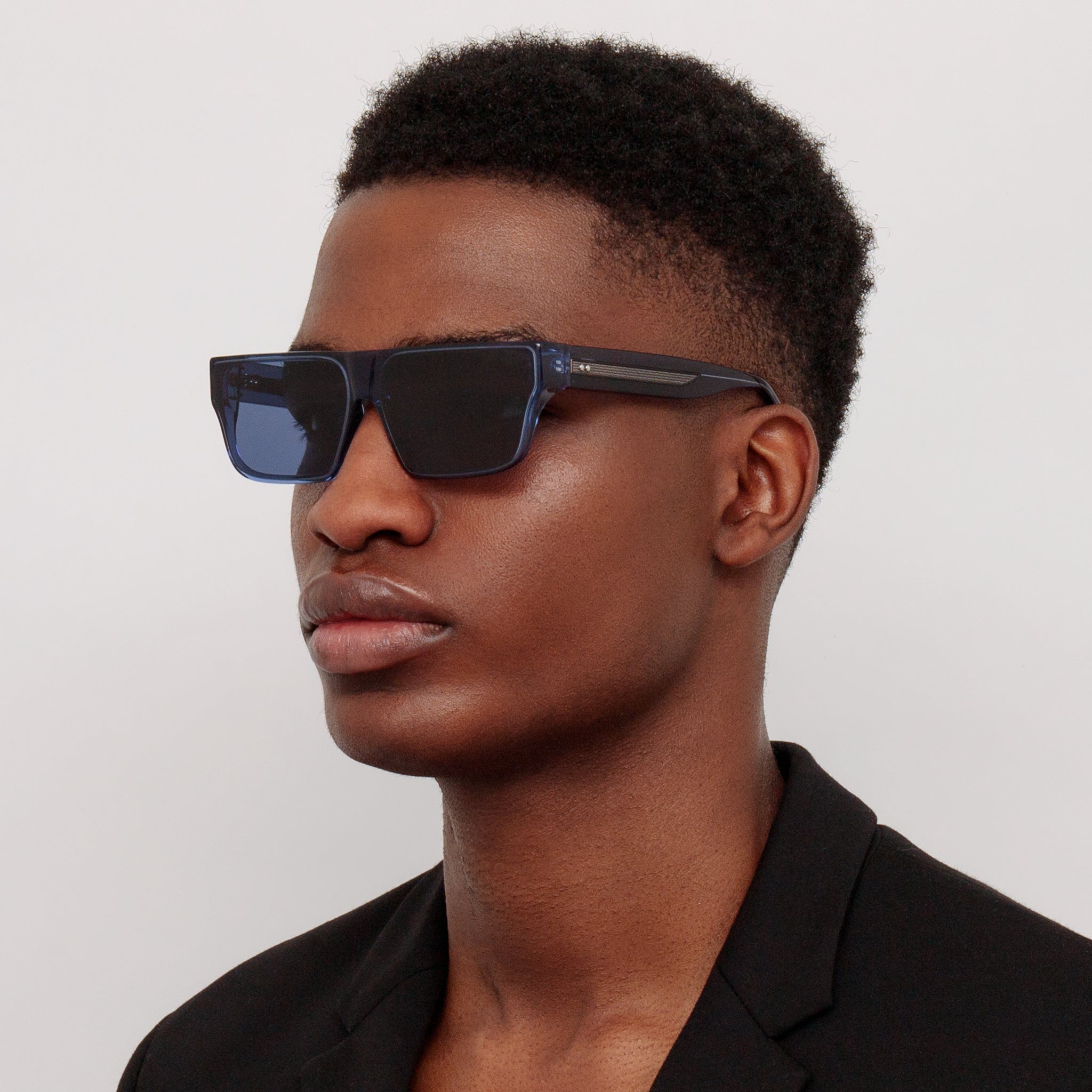 Brady Sunglasses in Navy - LINDA FARROW - Sunglasses -