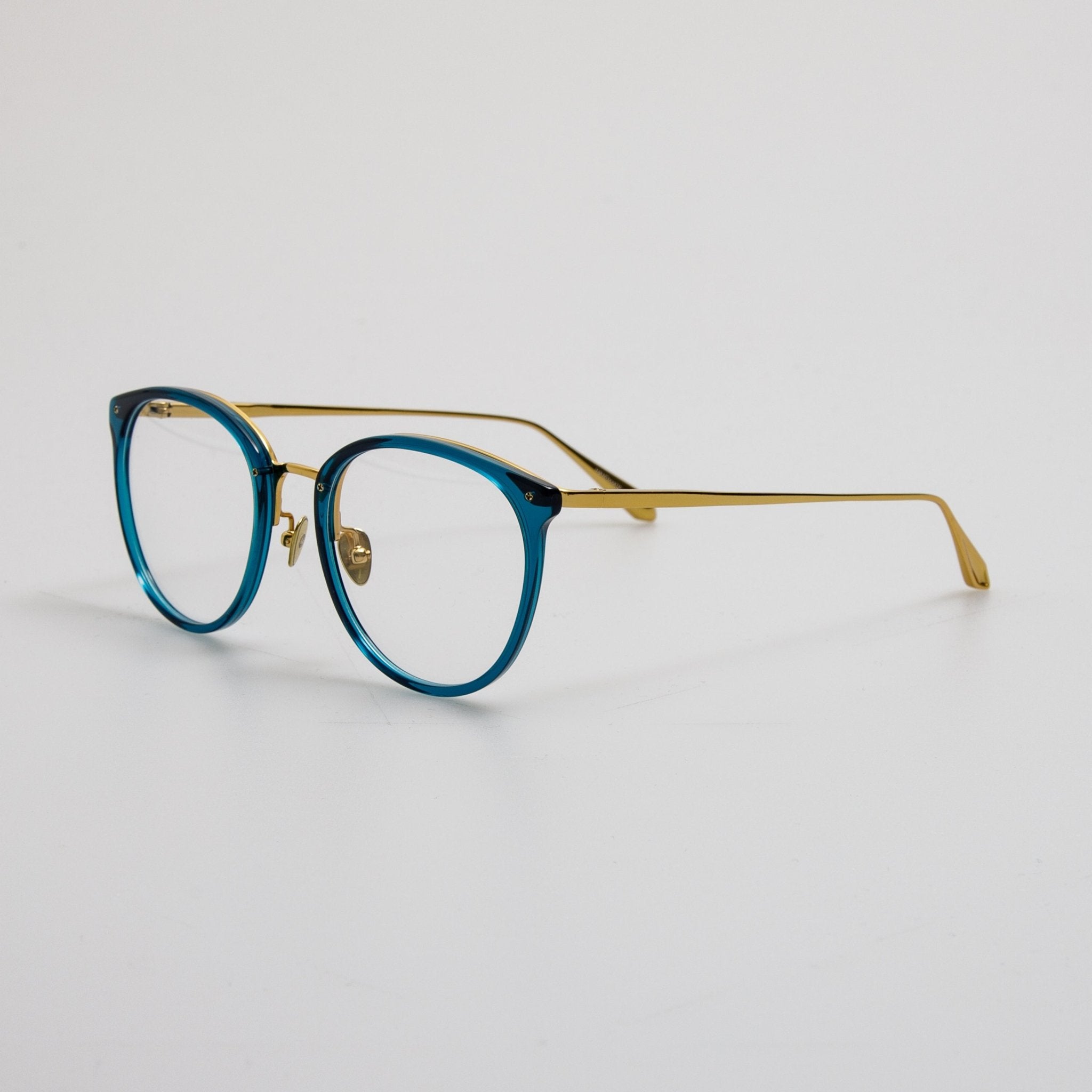 Calthorpe Optical Frame in Aqua - LINDA FARROW - Optical Frame -