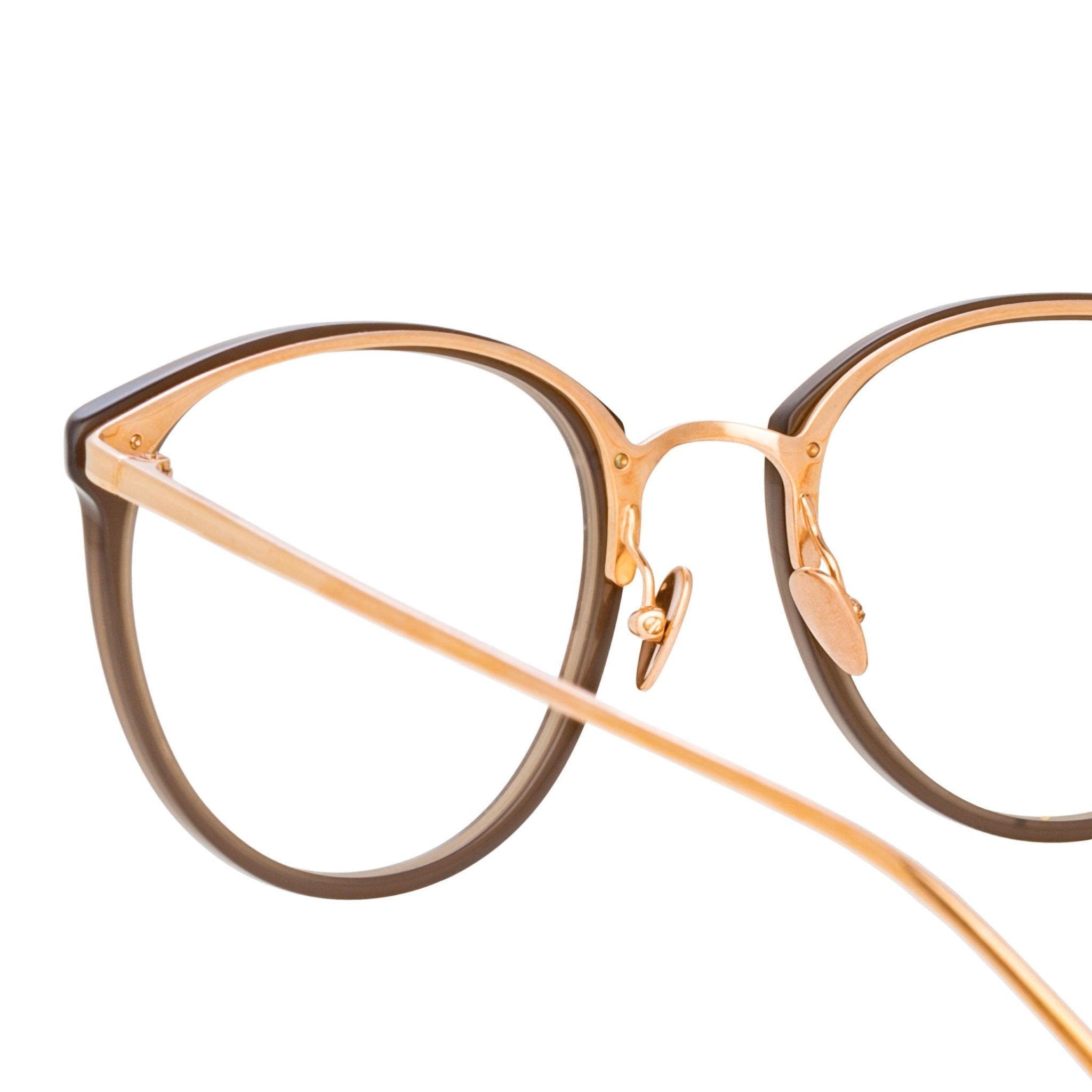 Calthorpe Optical Frame in Mocha - LINDA FARROW - Optical Frame -