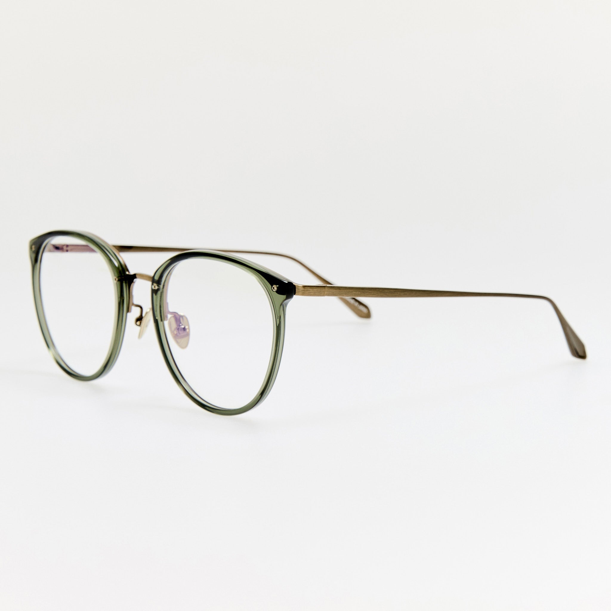 Calthorpe Optical in Antique Gold and Green - LINDA FARROW - Optical Frame -