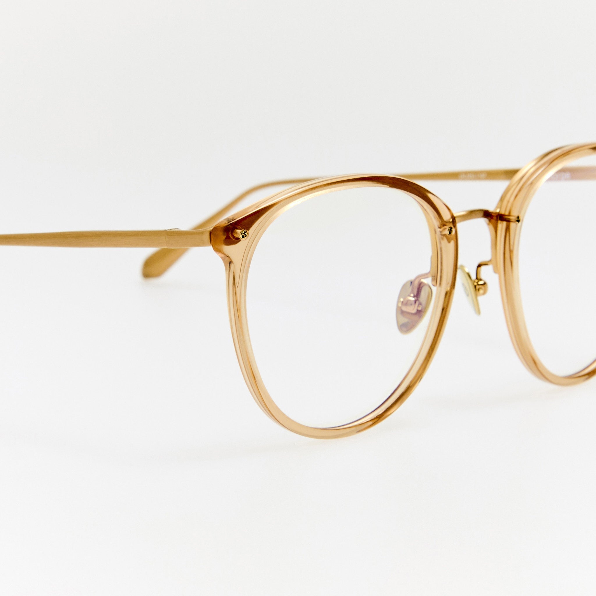 Calthorpe Optical in Matt Champagne and Honey - LINDA FARROW - Optical Frame -
