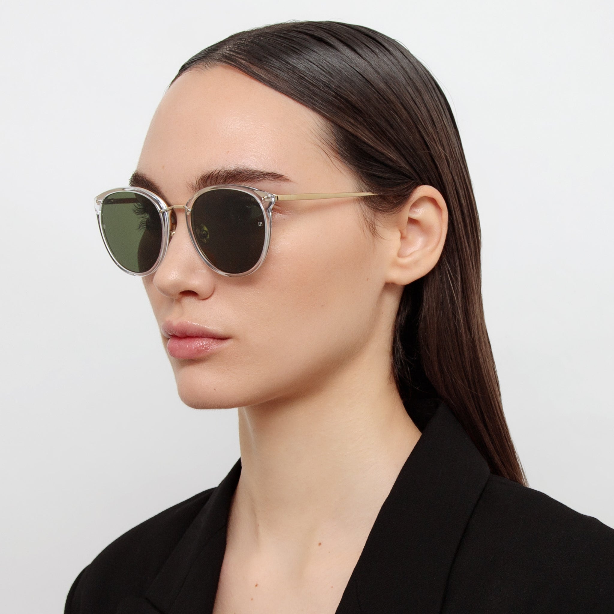 Calthorpe Sunglasses in Clear - LINDA FARROW - Sunglasses -