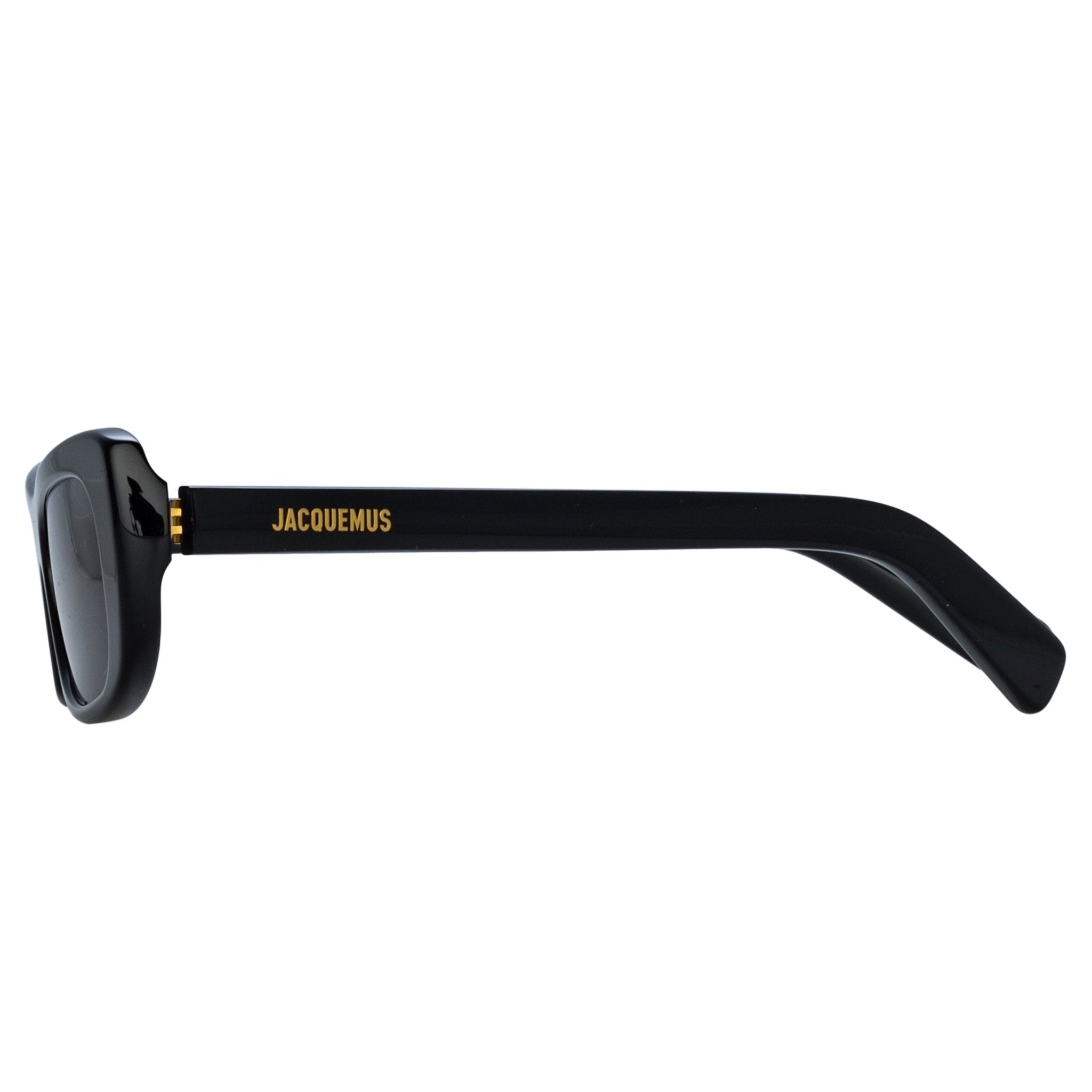 Capri Rectangular Sunglasses in Black - LINDA FARROW - Sunglasses -