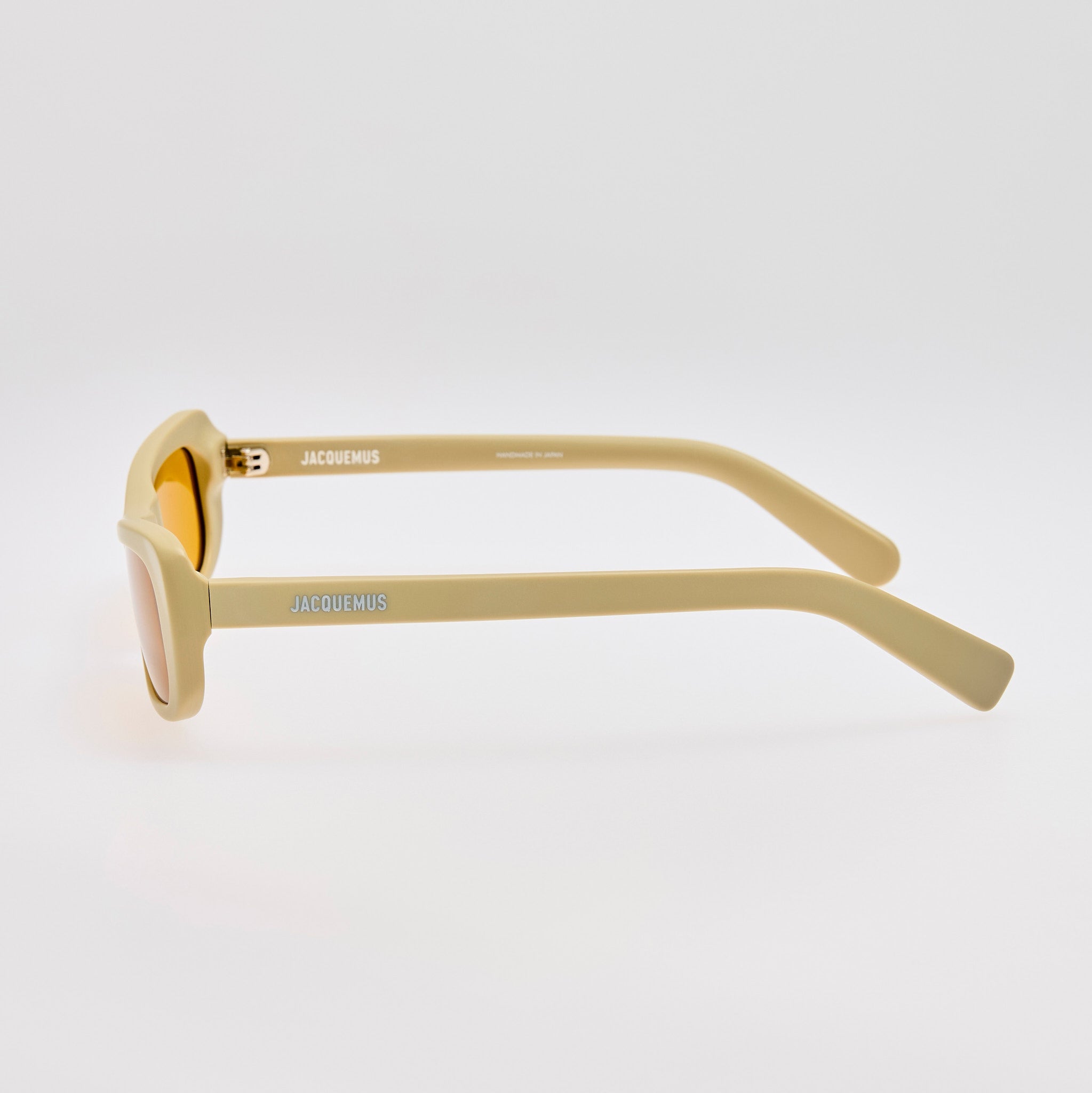 Capri Rectangular Sunglasses in Matt Putty - LINDA FARROW - Sunglasses -
