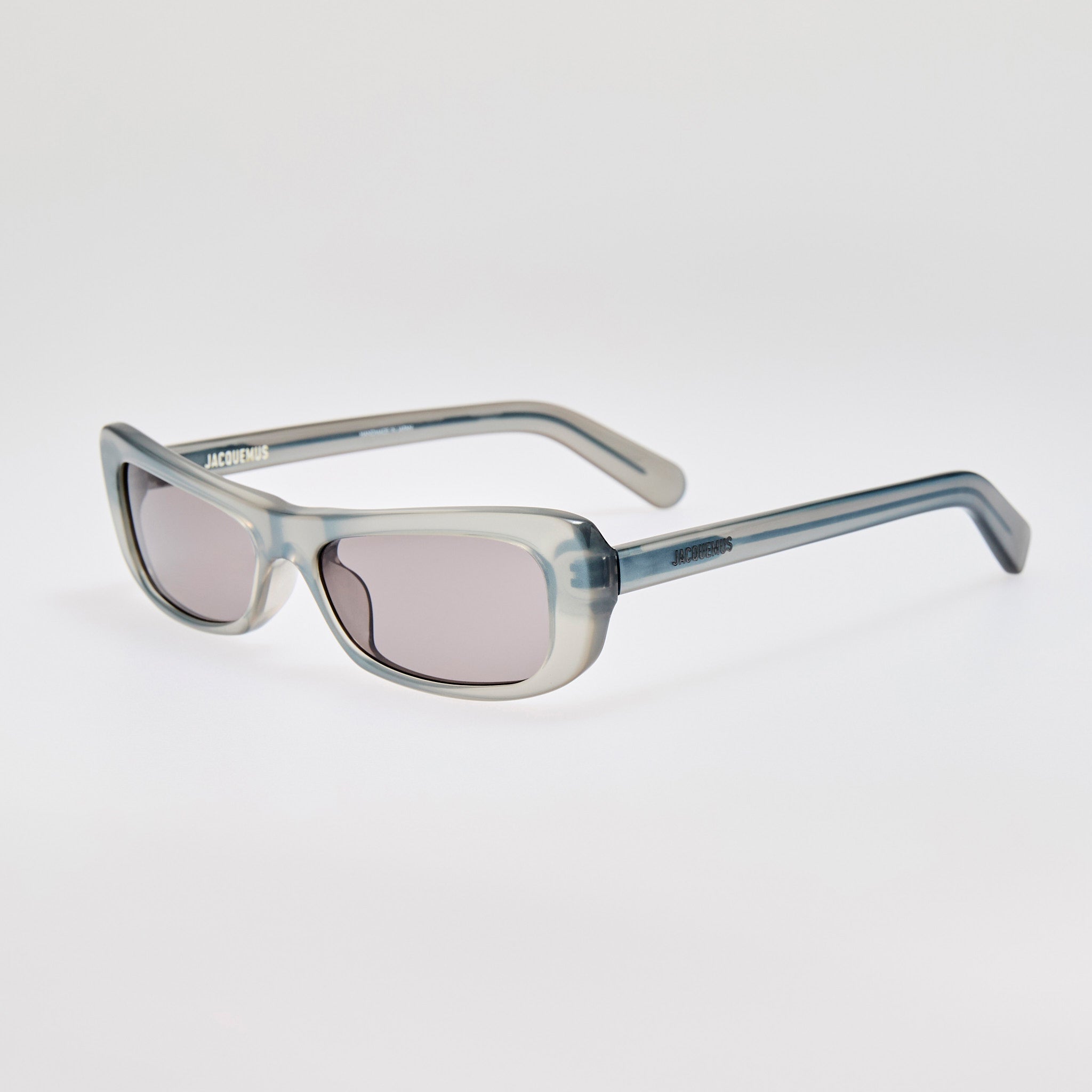 Capri Rectangular Sunglasses in Metallic Grey - LINDA FARROW - Sunglasses -