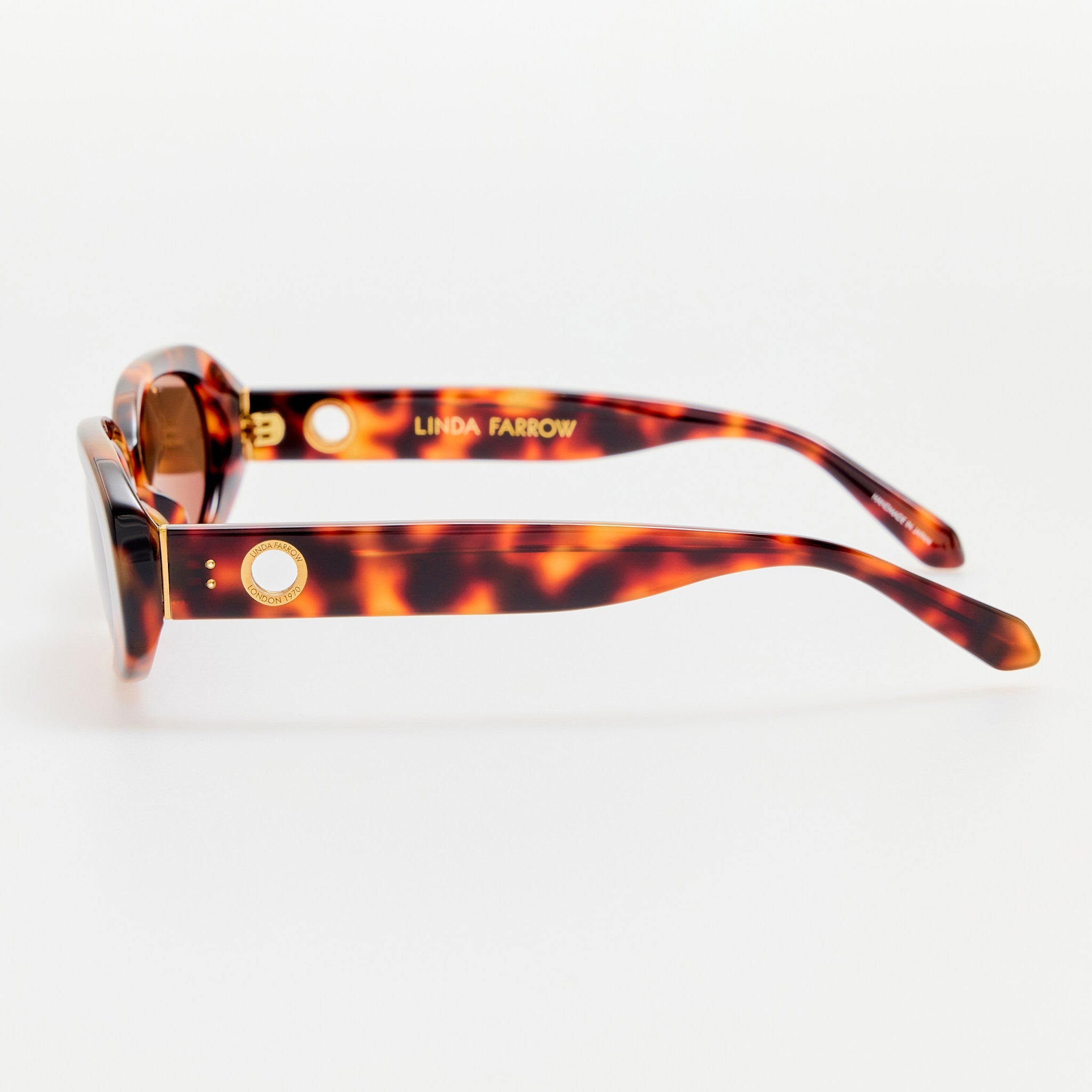 Cara Sunglasses in Tortoiseshell - LINDA FARROW - Sunglasses -