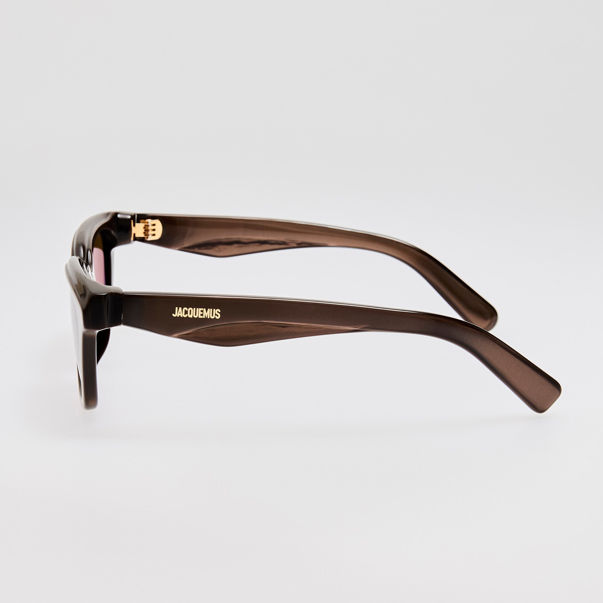 Carre Sunglasses in Metallic Brown - LINDA FARROW - Sunglasses -