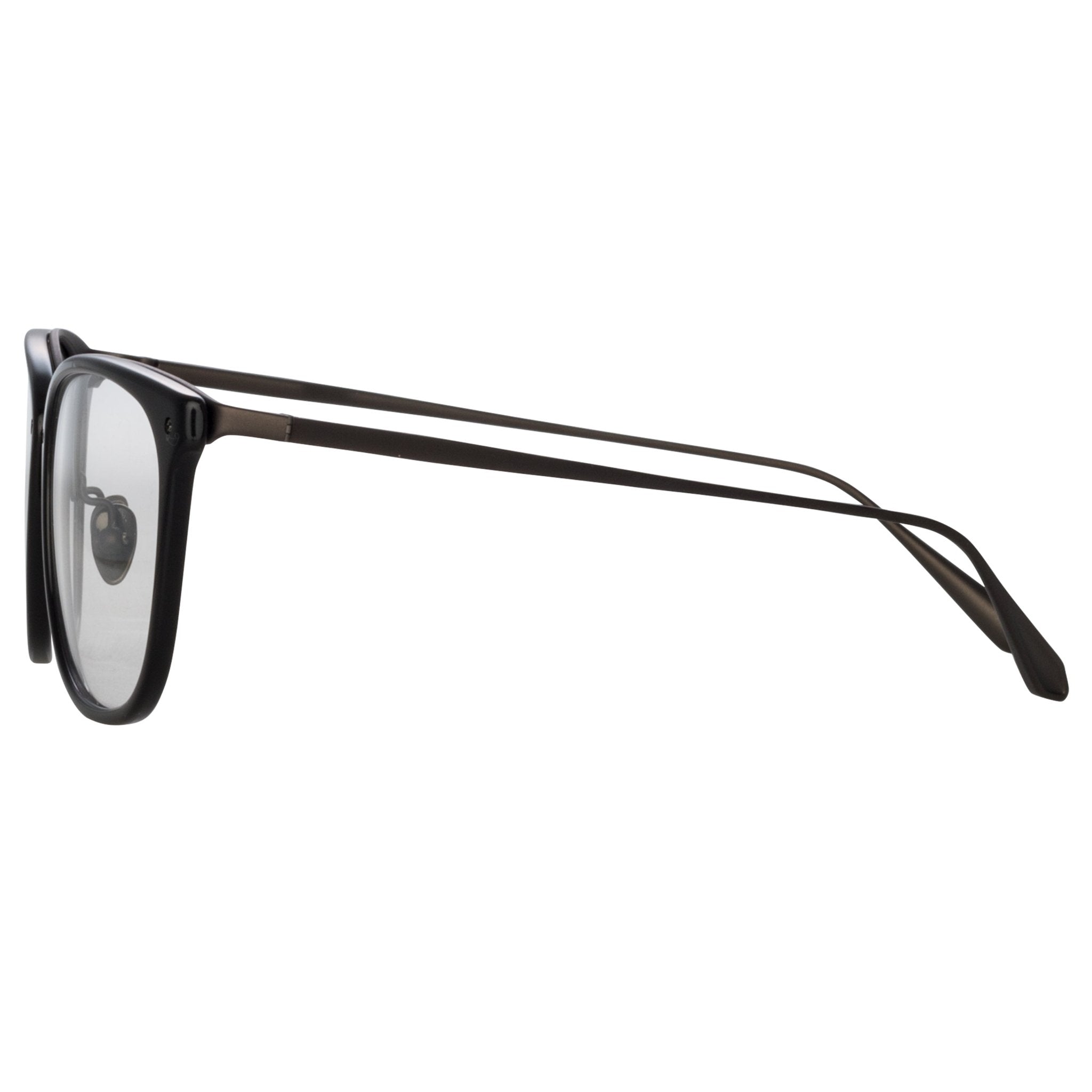 Cassin Optical in Matt Black Nickel - LINDA FARROW - Optical Frame -