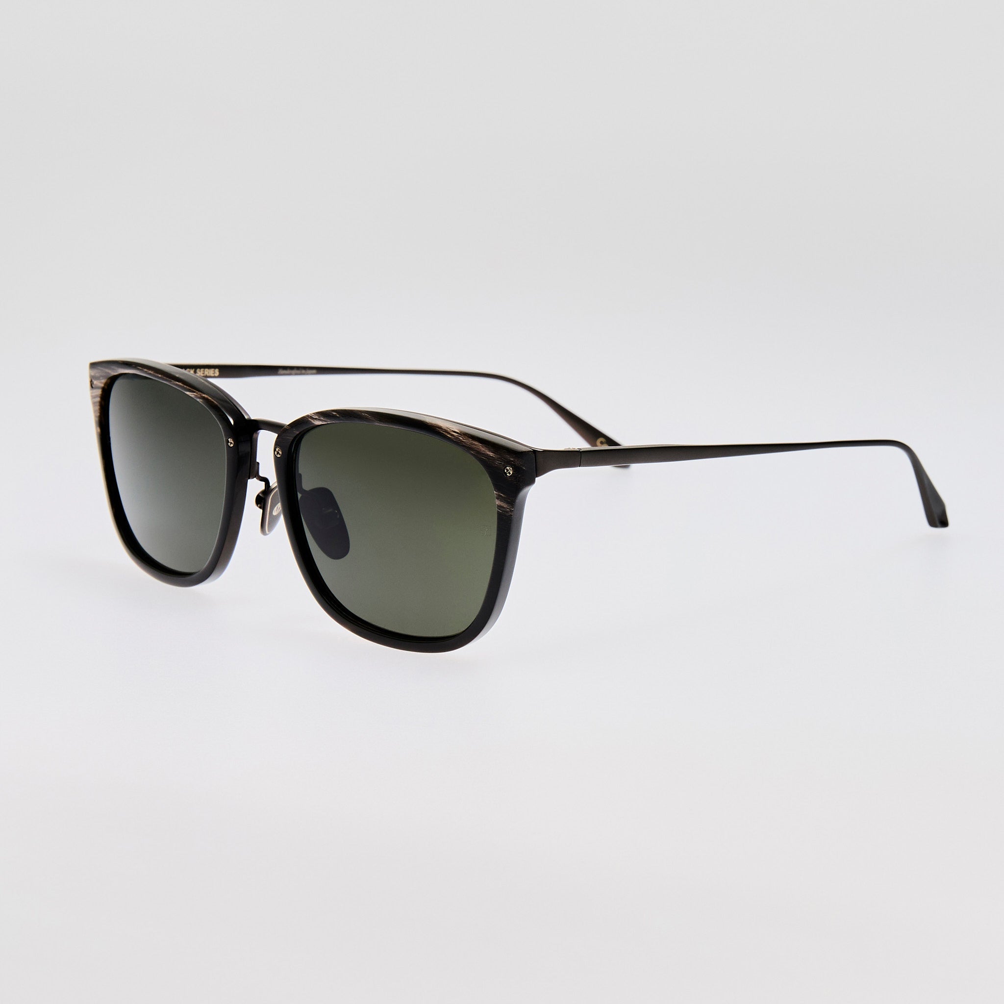 Cassin Sunglasses in Buffalo Horn and 925 Sterling Silver - LINDA FARROW - Sunglasses -