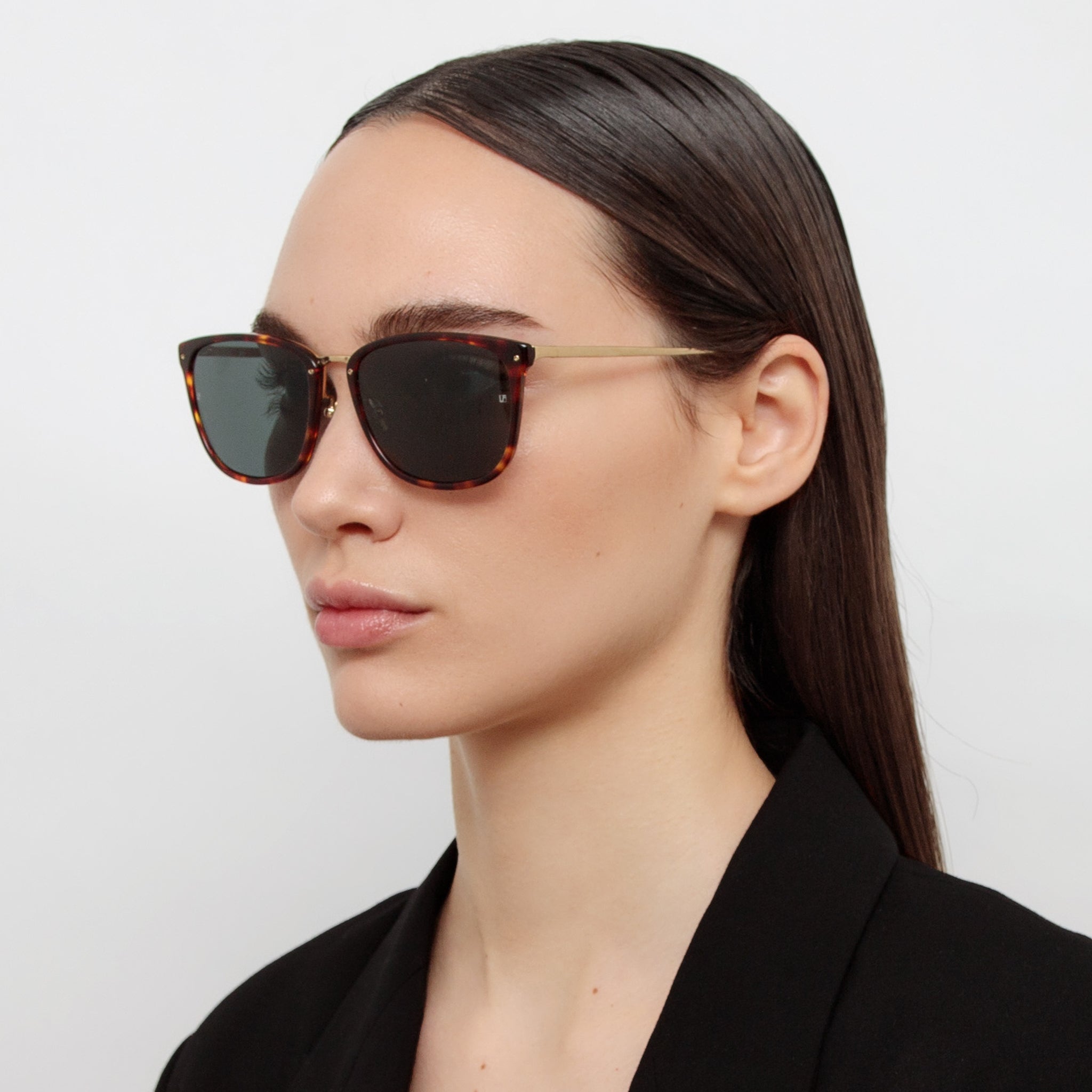 Cassin Sunglasses in Tortoiseshell - LINDA FARROW - Sunglasses -