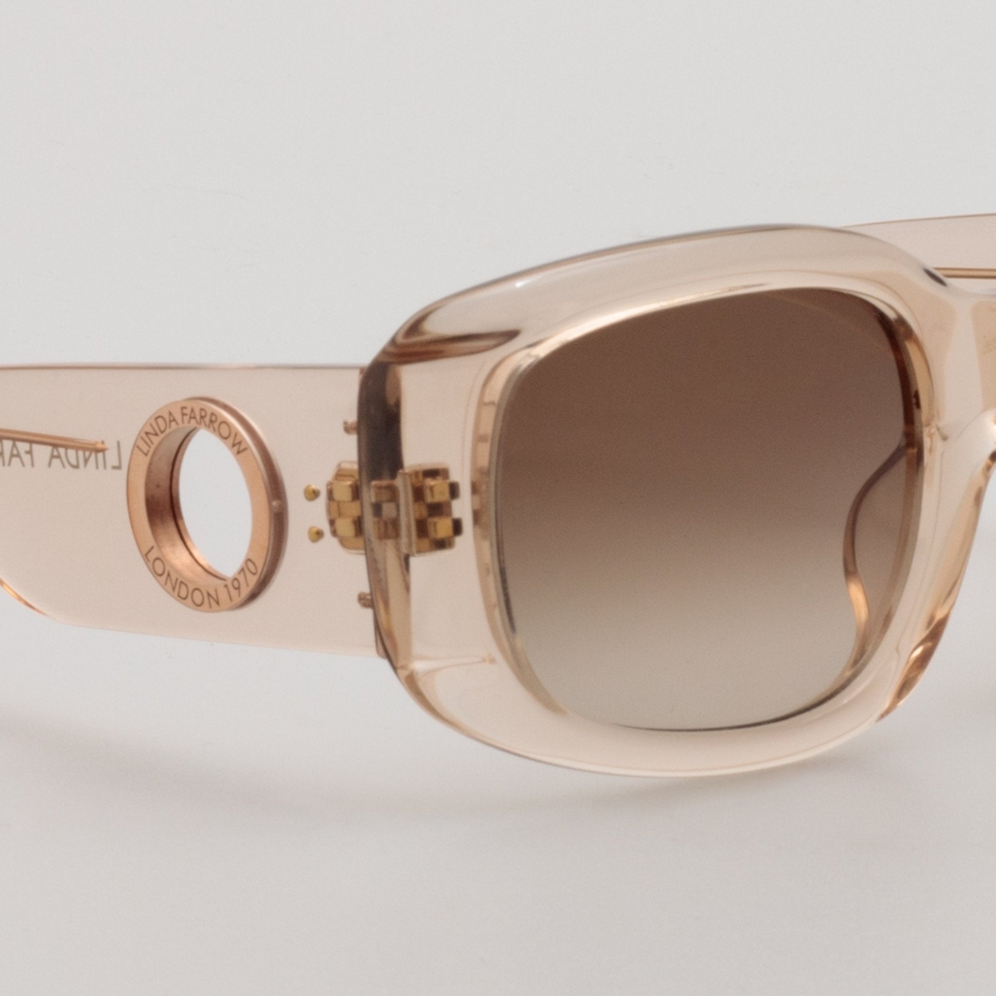 Celeste Oversize Sunglasses in Ash - LINDA FARROW - Sunglasses -