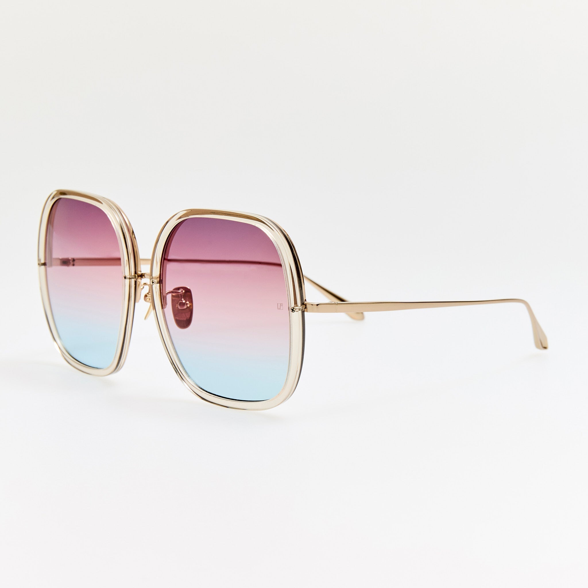 Celia Sunglasses in Truffle and Dusk - LINDA FARROW - Sunglasses -