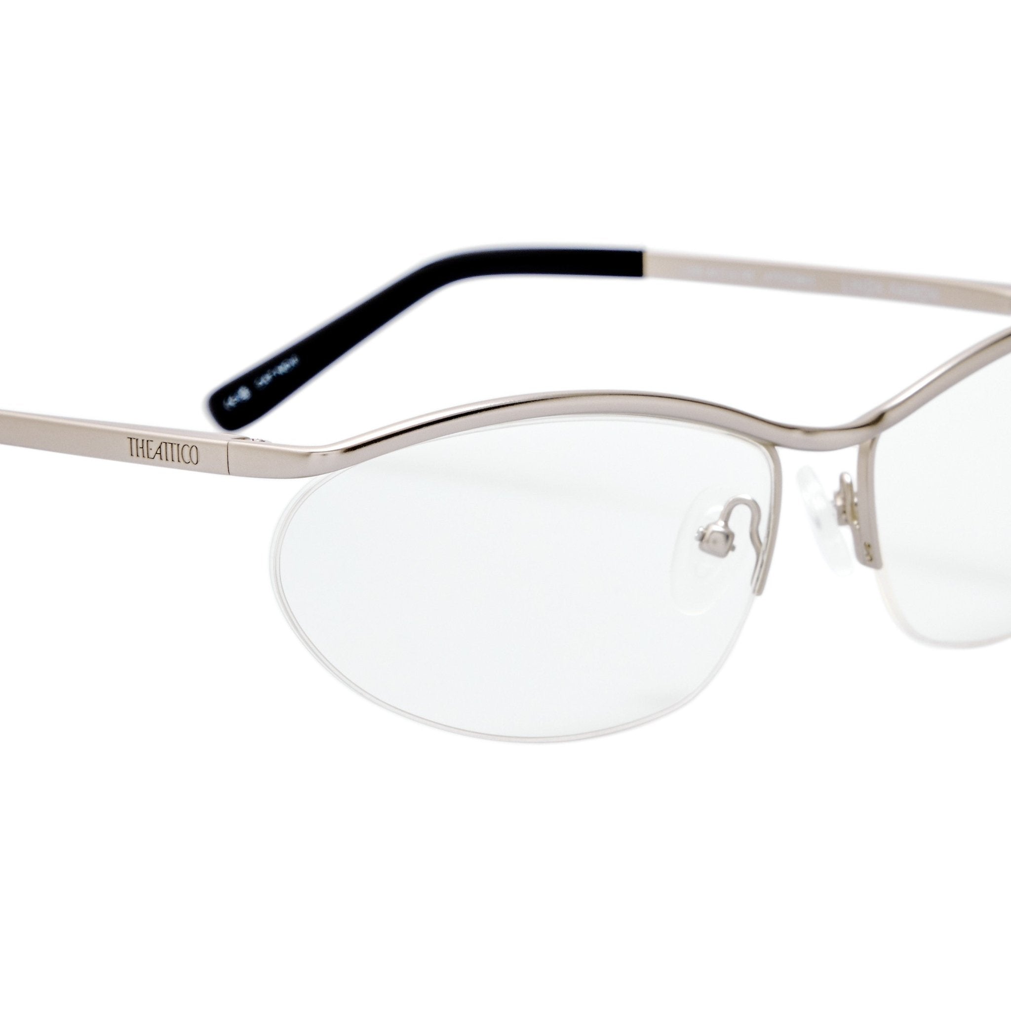 Charlotte Optical in Matt Silver - LINDA FARROW-Optical Frame-