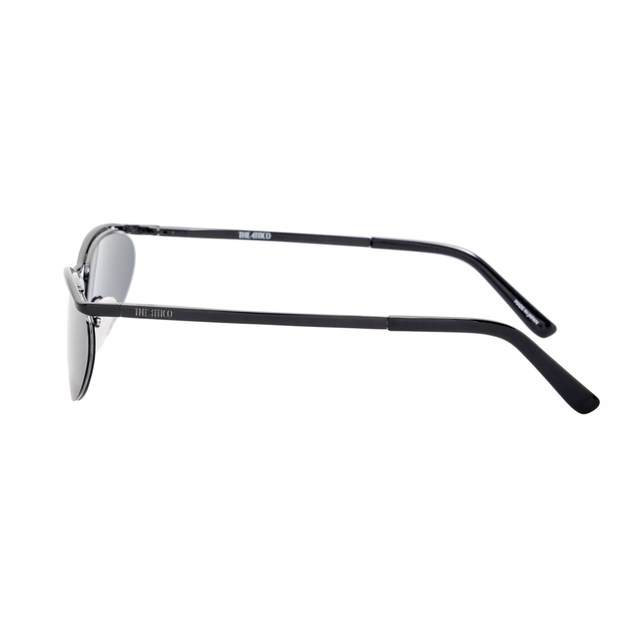 Charlotte Sunglasses in Shiny Black - LINDA FARROW-Sunglasses-