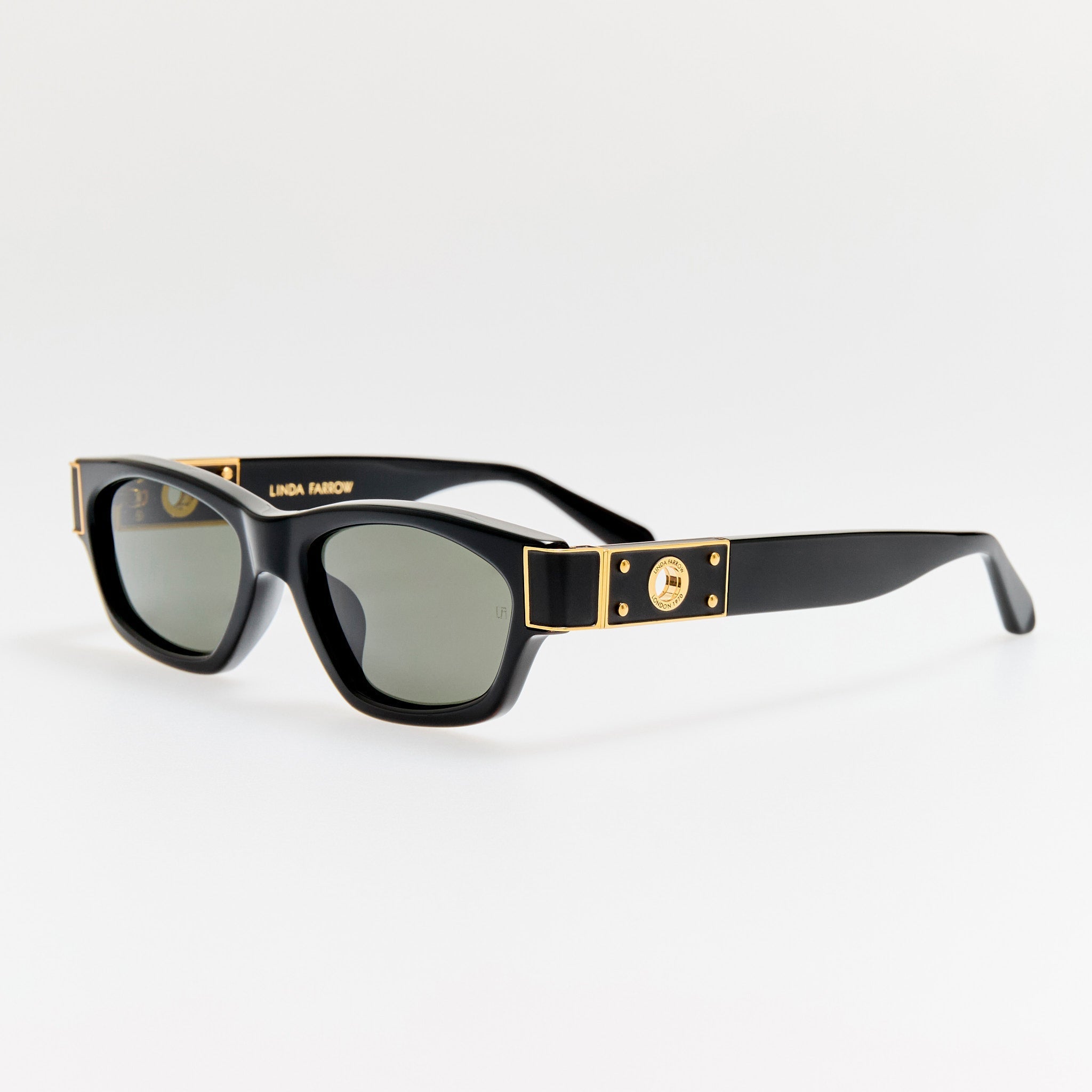Clara Sunglasses in Black - LINDA FARROW - Sunglasses -