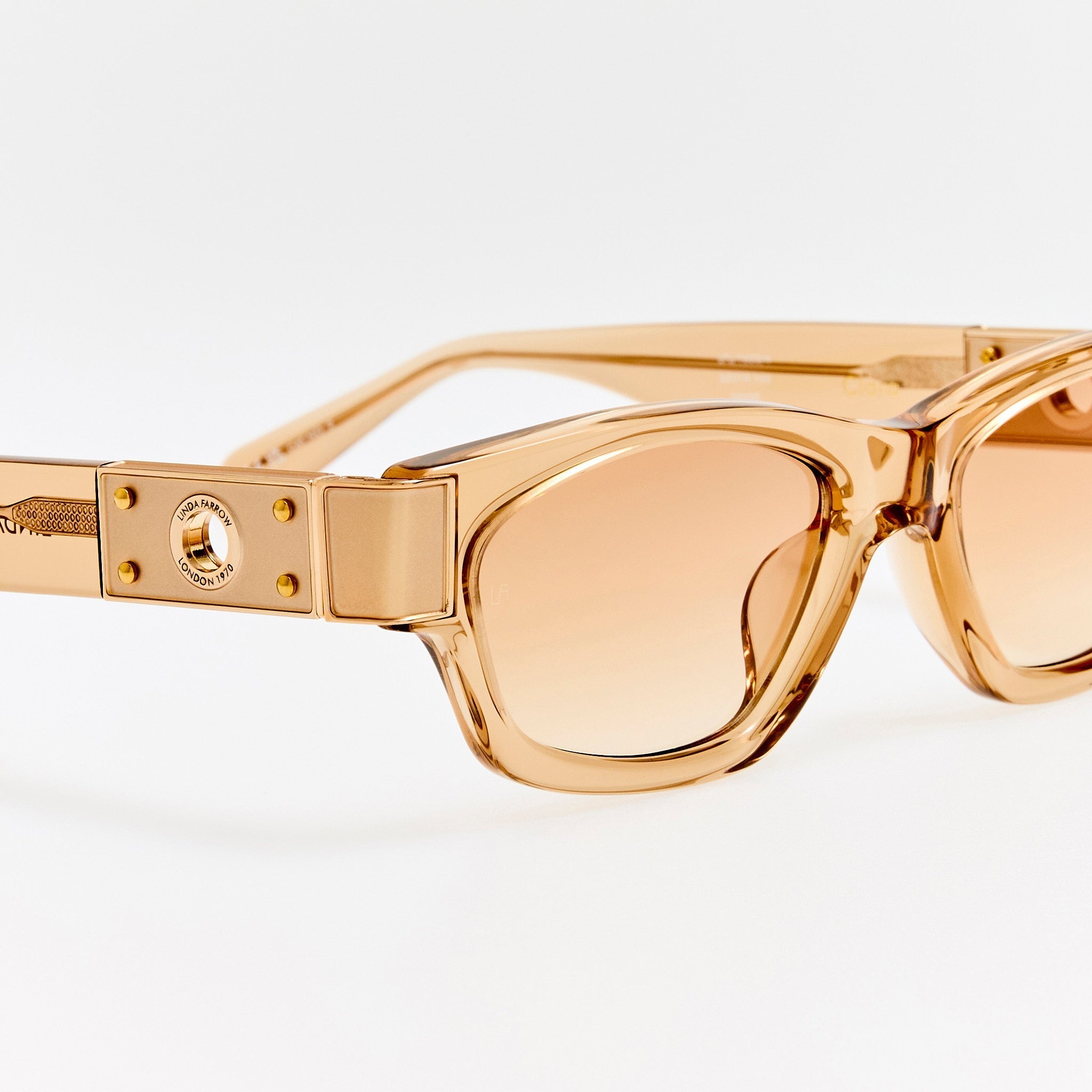 Clara Sunglasses in Honey - LINDA FARROW - Sunglasses -