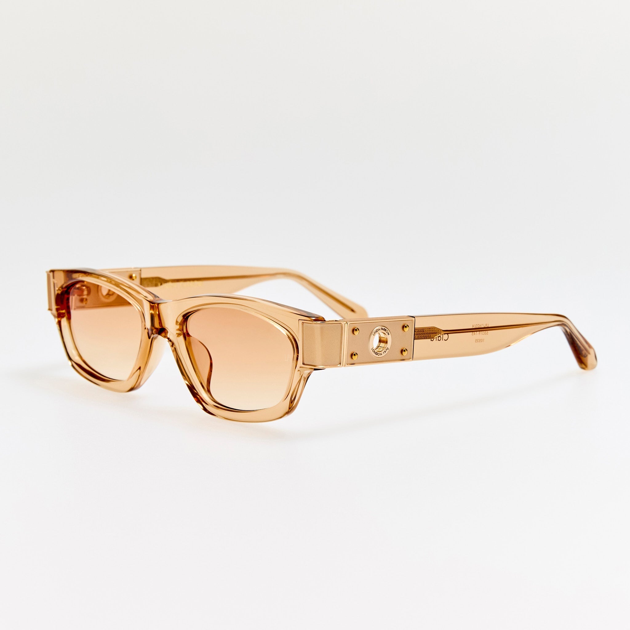 Clara Sunglasses in Honey - LINDA FARROW - Sunglasses -