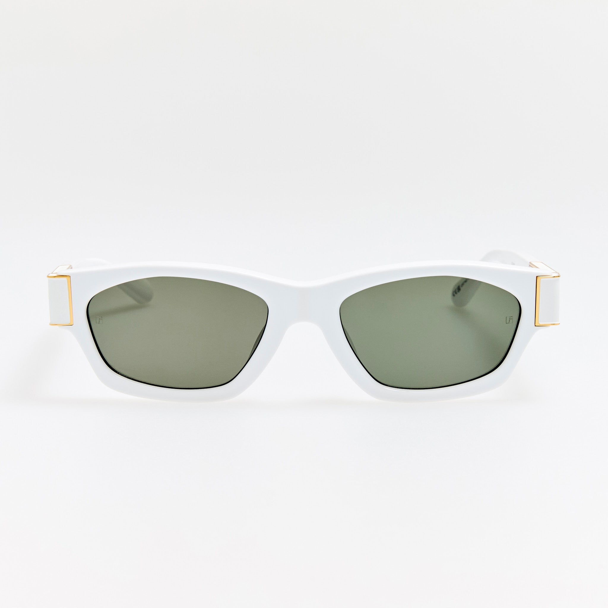 Clara Sunglasses in White - LINDA FARROW - Sunglasses -