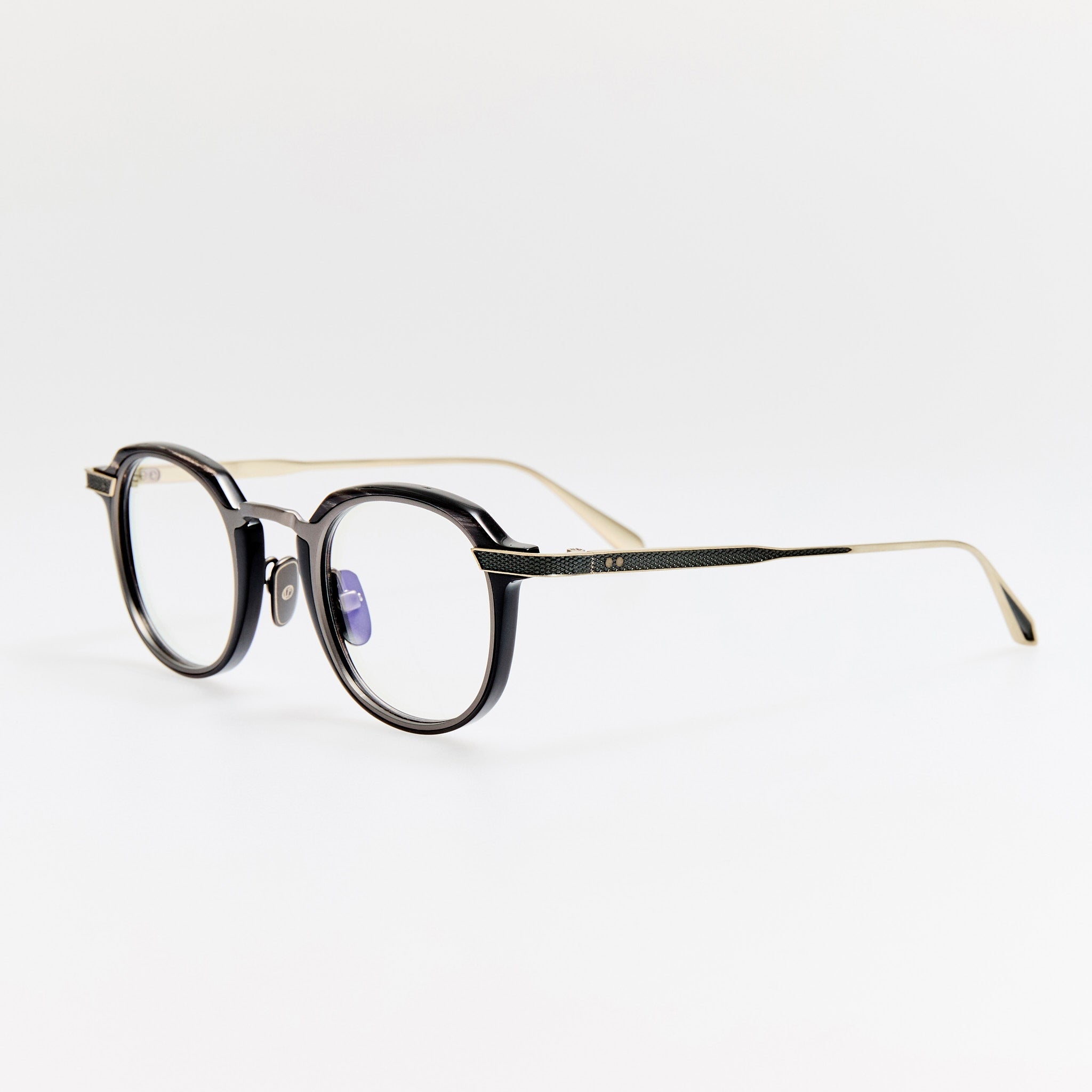 Clement Optical in Buffalo Horn and 925 Sterling Silver - LINDA FARROW - Optical Frame -