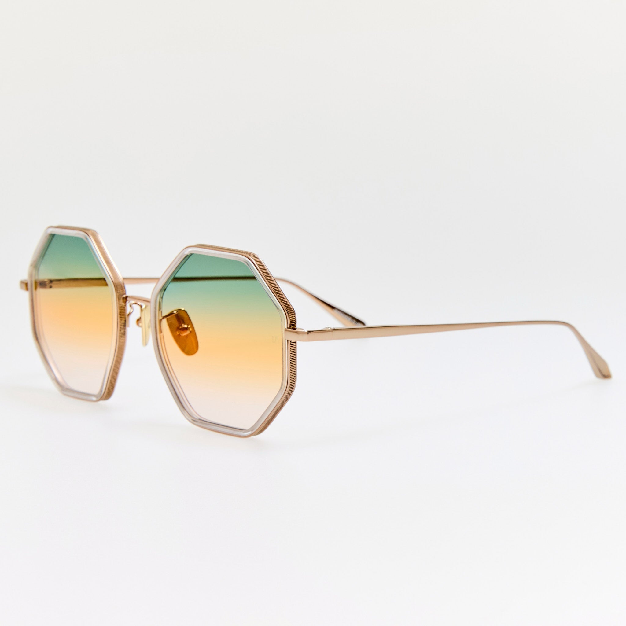 Coraline Sunglasses in 22K Gold and Tutti Frutti - LINDA FARROW - Sunglasses -