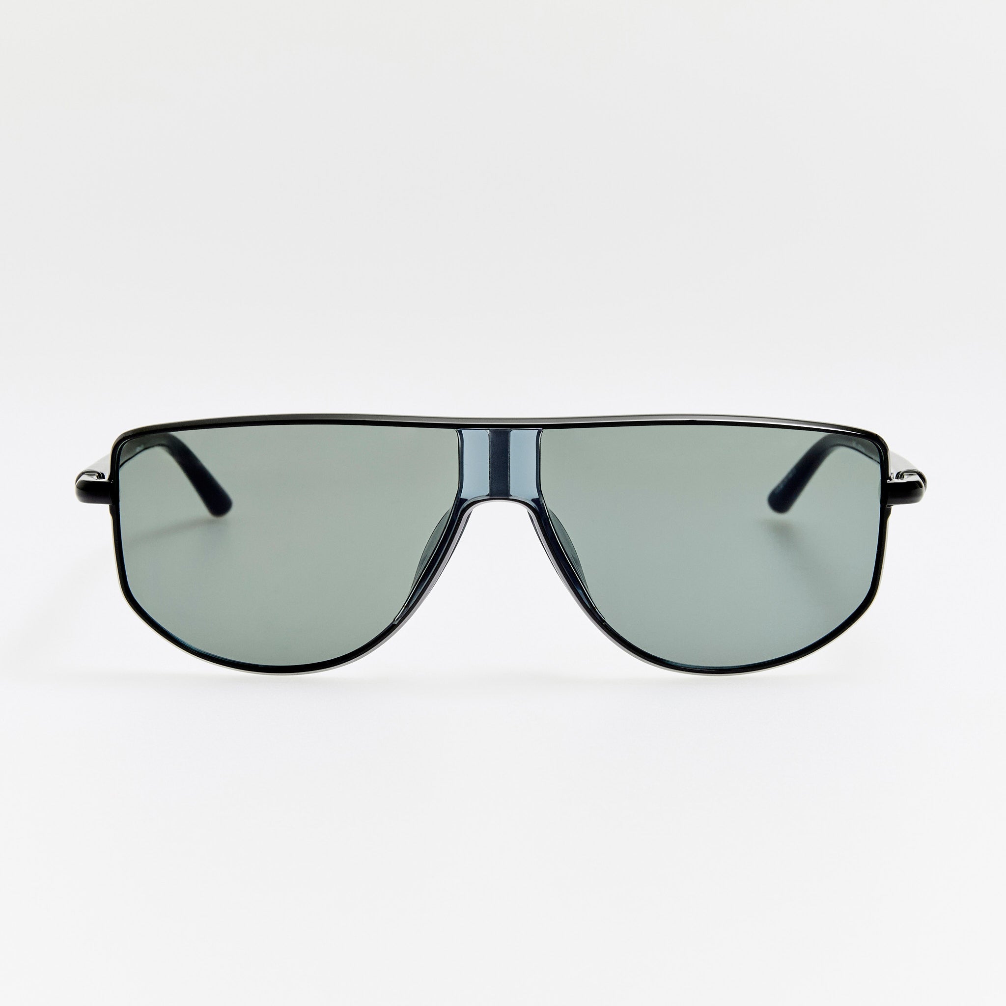 Corsa Sunglasses in Black and Grey - LINDA FARROW - Sunglasses -