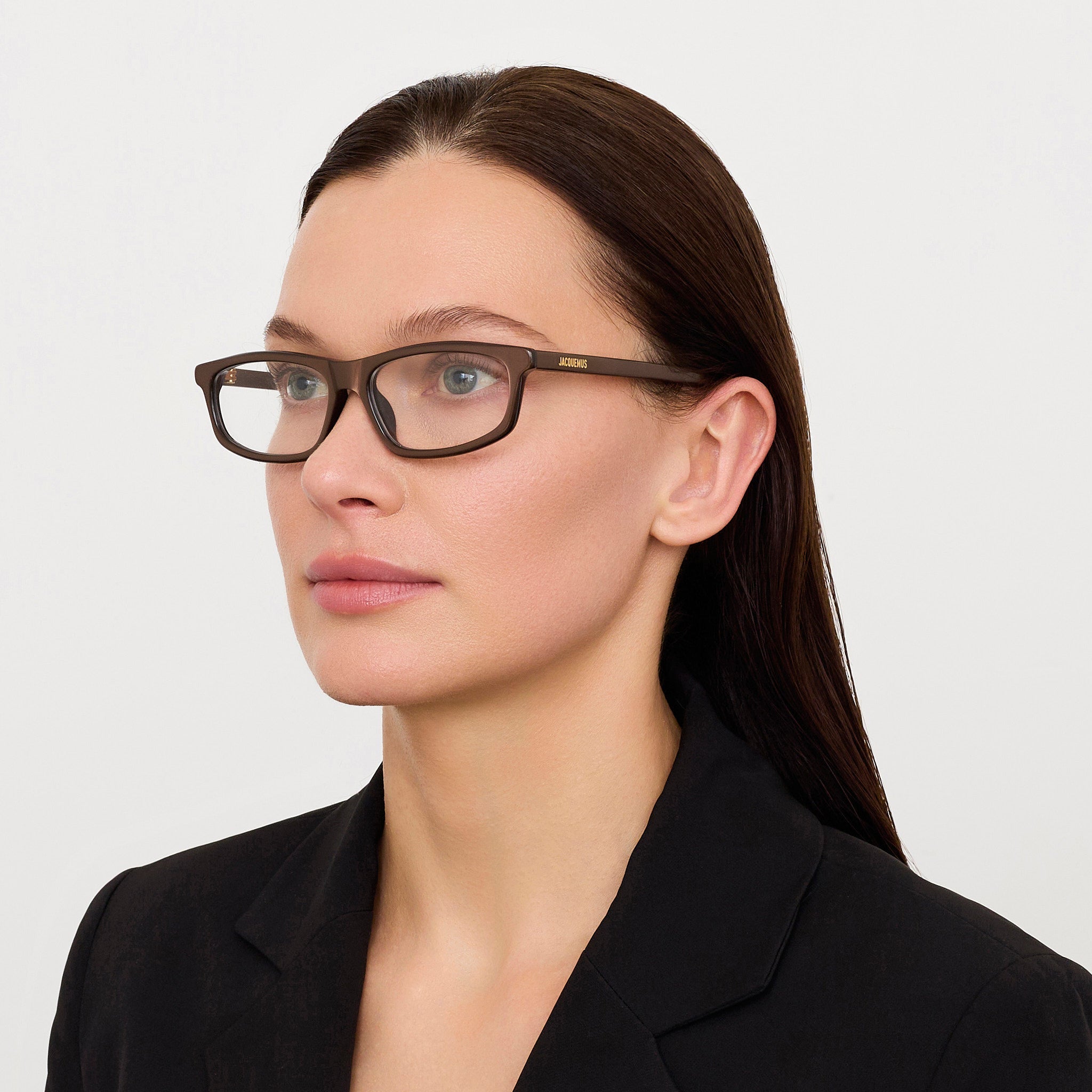 Cuadro Optical in Metallic Brown - LINDA FARROW - Optical Frame -