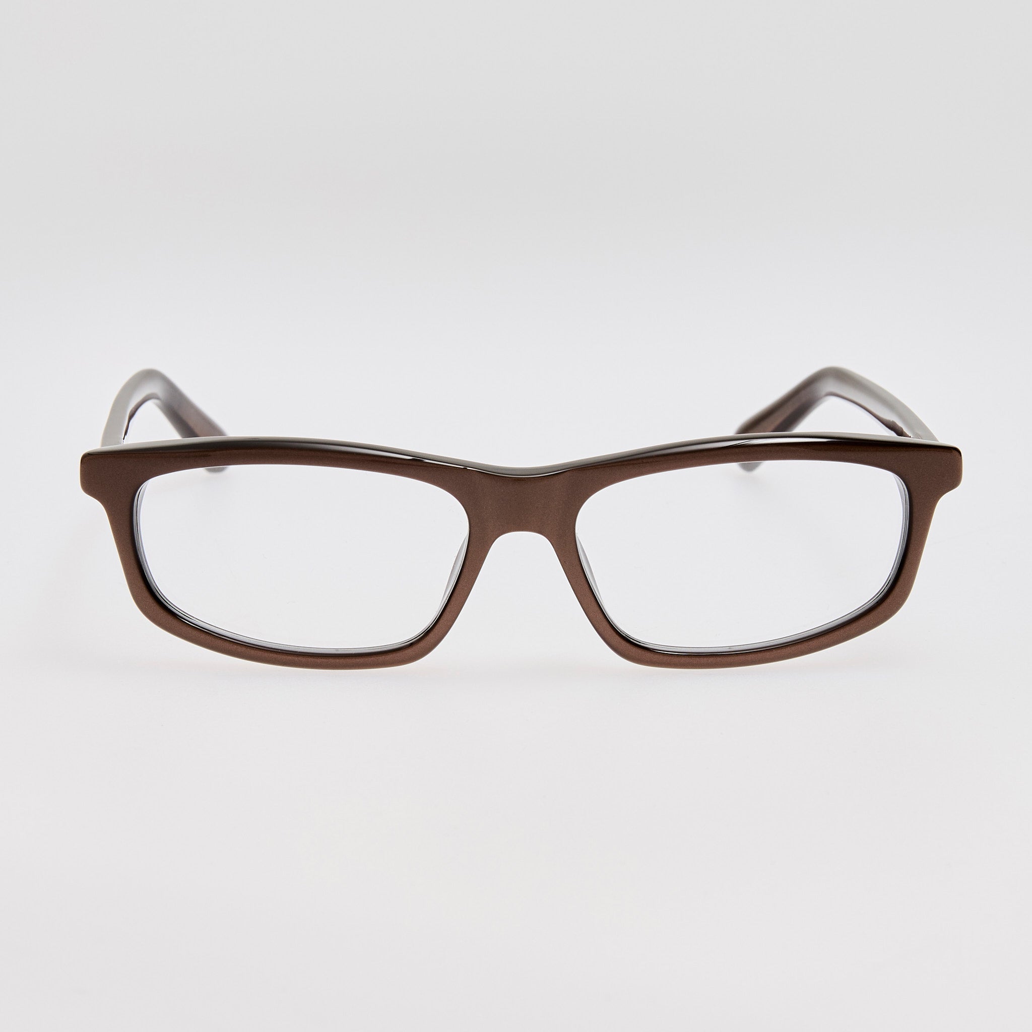 Cuadro Optical in Metallic Brown - LINDA FARROW - Optical Frame -