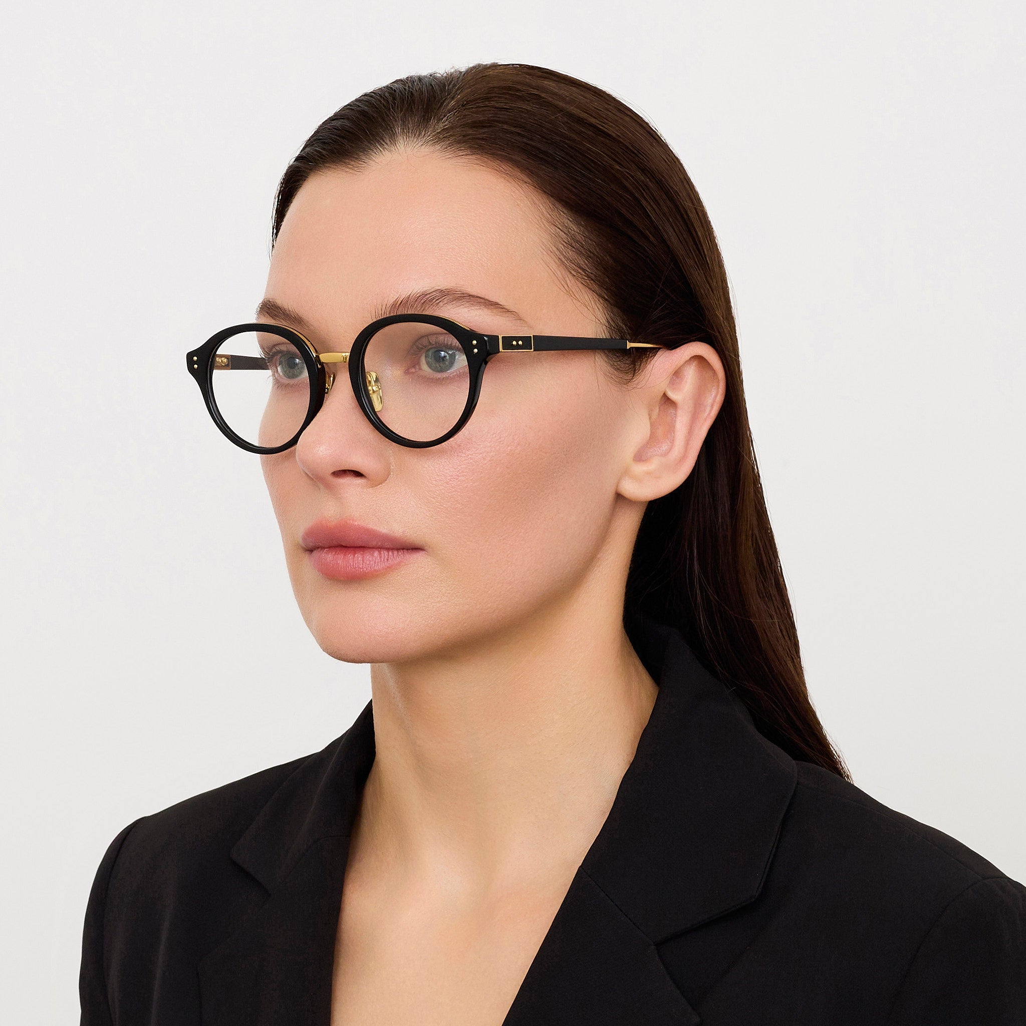 Curtis Optical in Black - LINDA FARROW - Optical Frame -