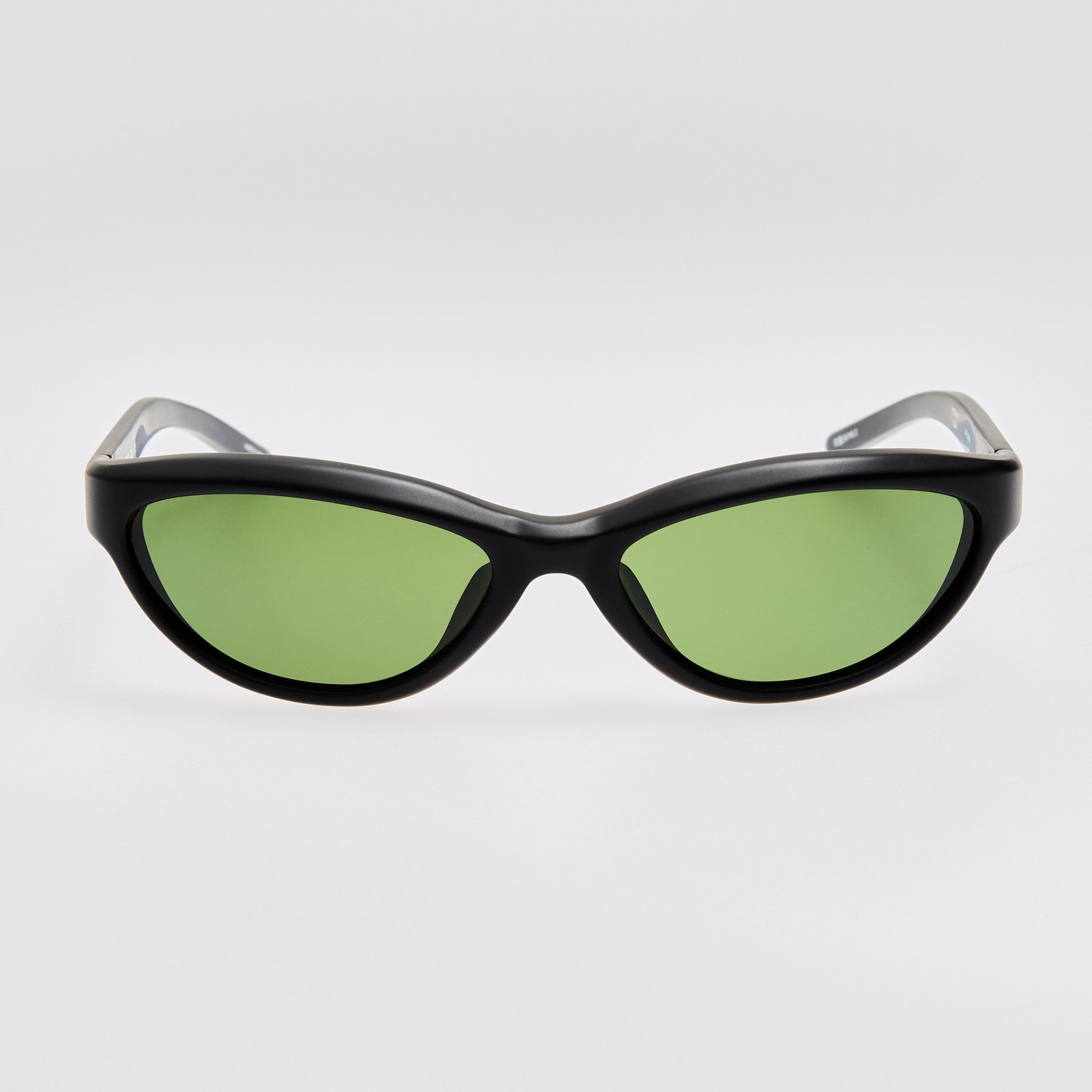 Curvo Sunglasses in Matt Black - LINDA FARROW - Sunglasses -
