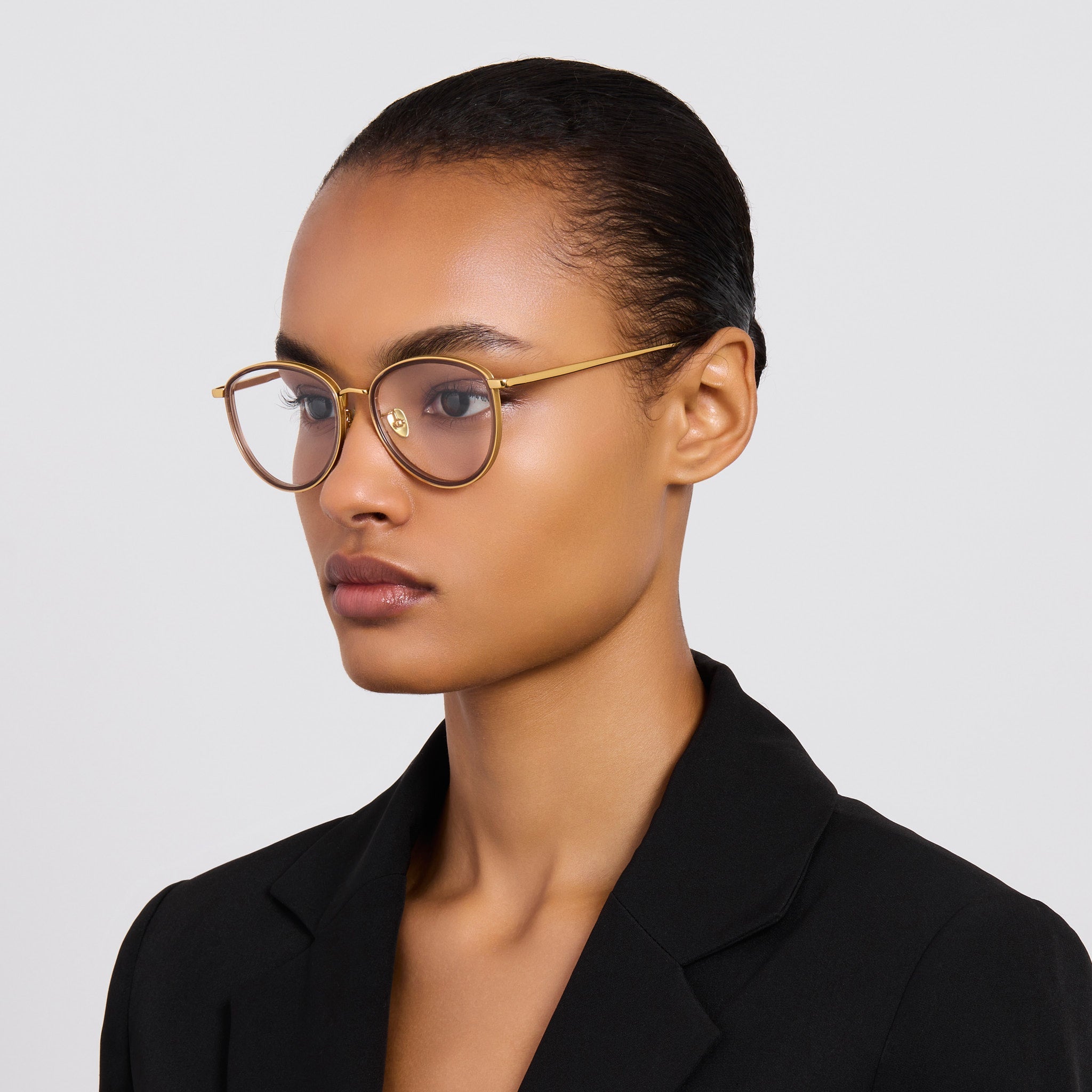 Dahlia Optical in Brown - LINDA FARROW - Optical Frame -