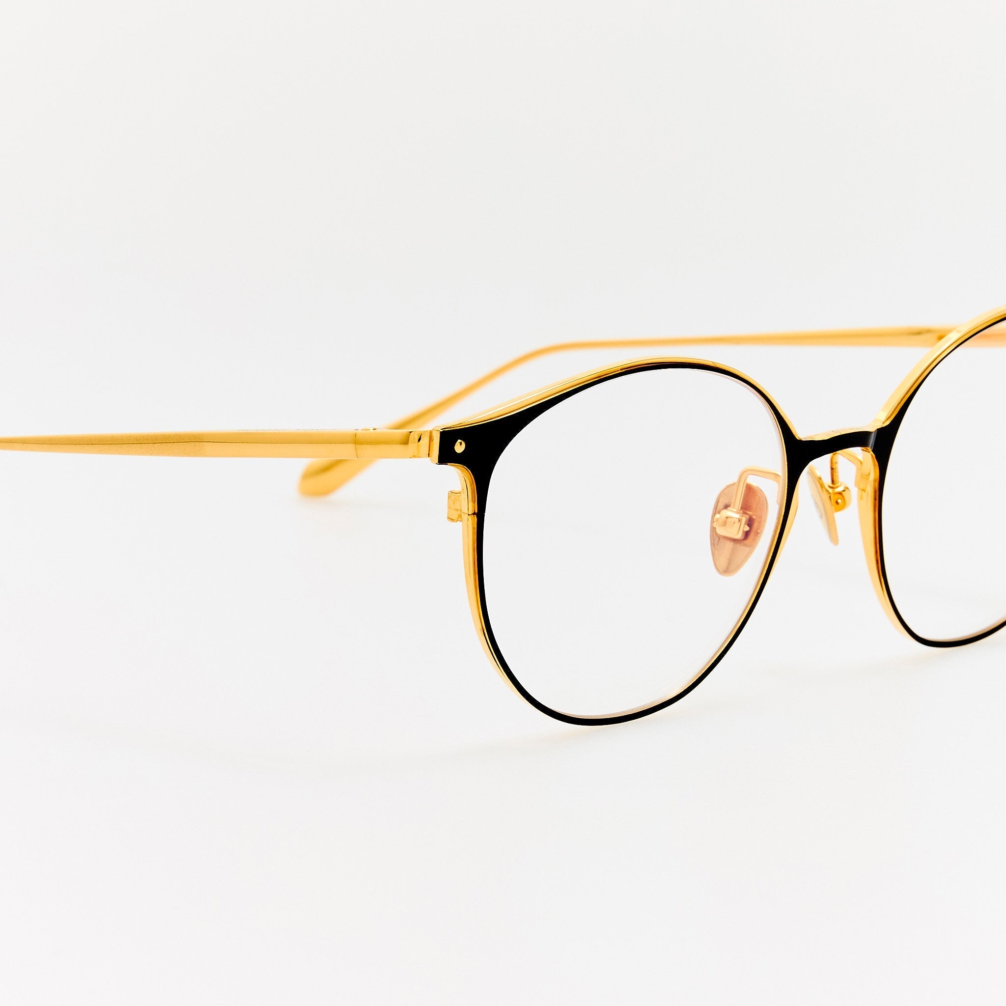 Daley Optical in Satin Black - LINDA FARROW - Optical Frame -
