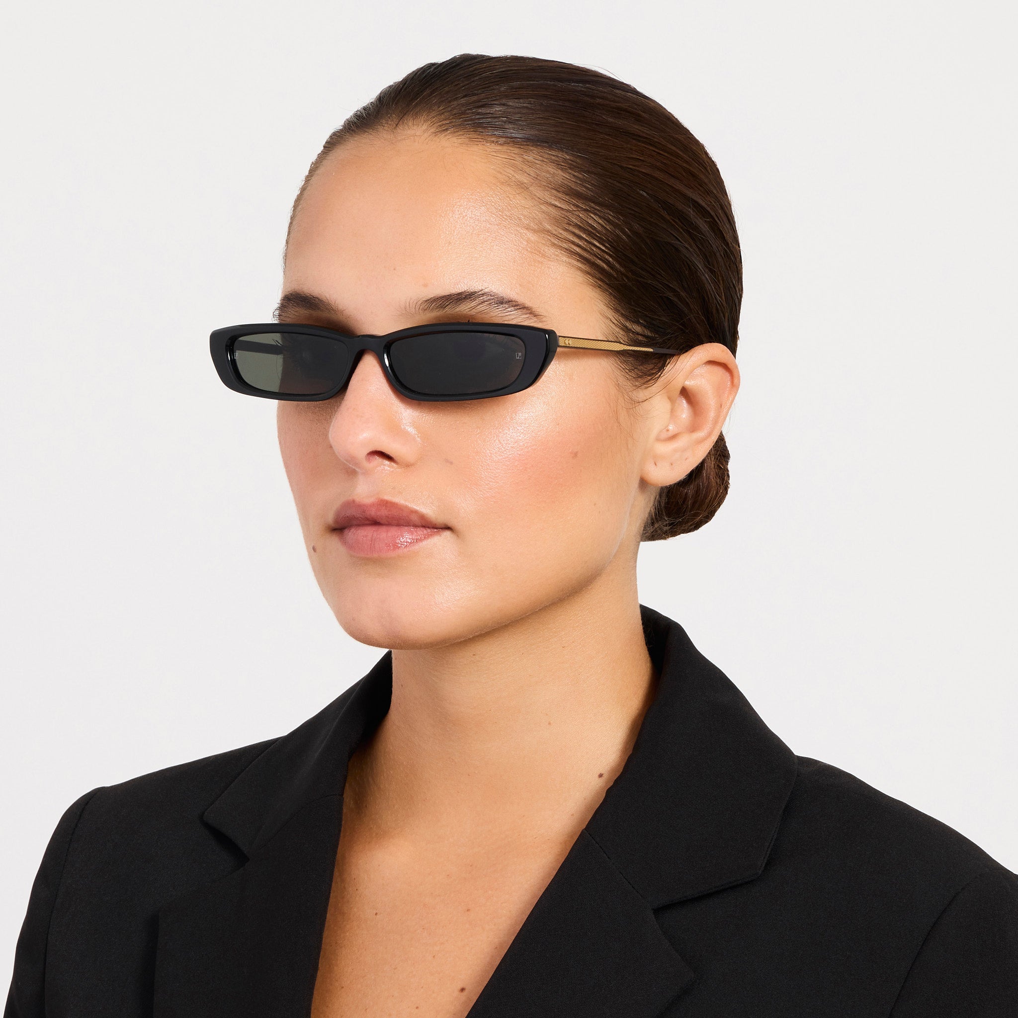 Darya Sunglasses in Black - LINDA FARROW - Sunglasses -