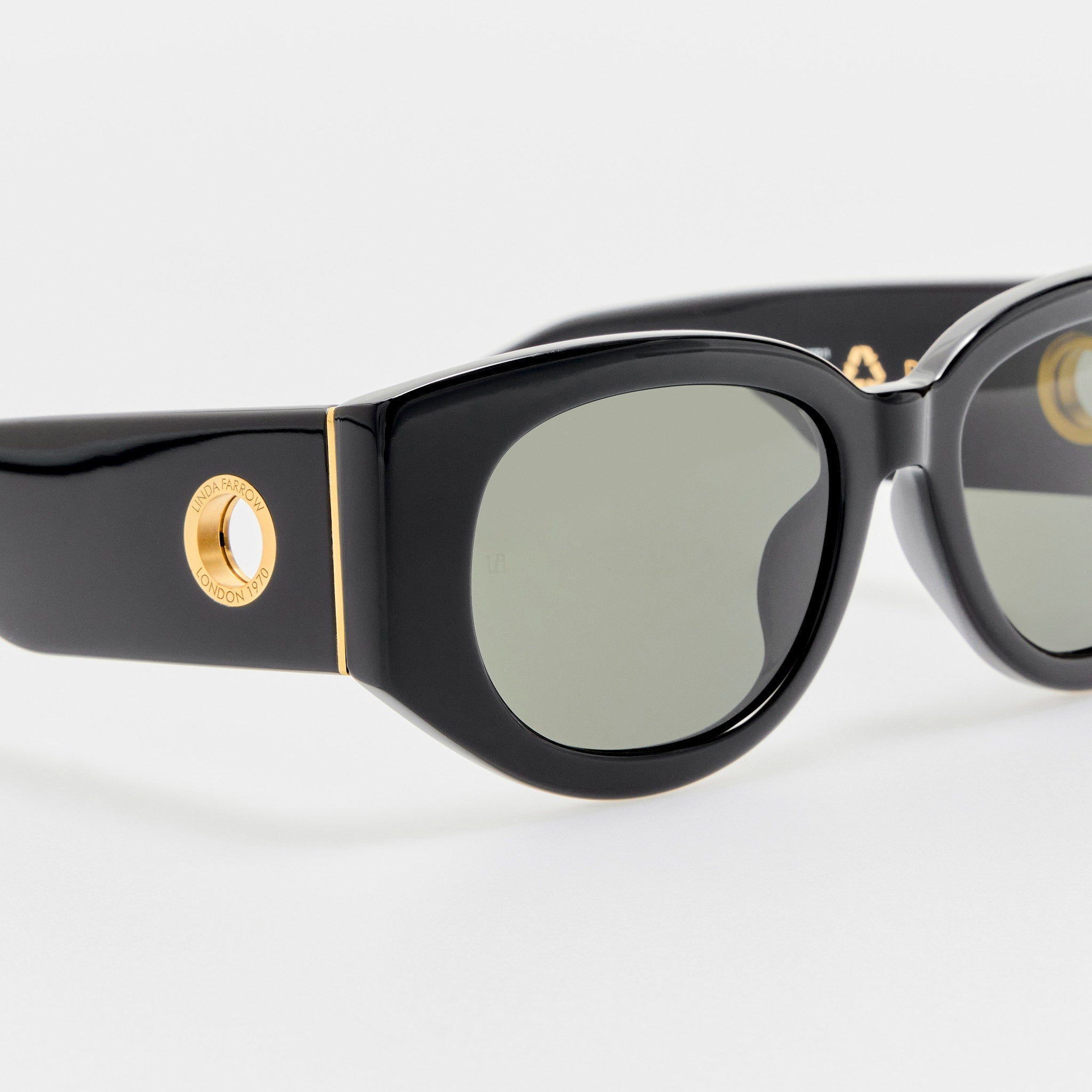 Debbie Sunglasses in Black - LINDA FARROW - Sunglasses -