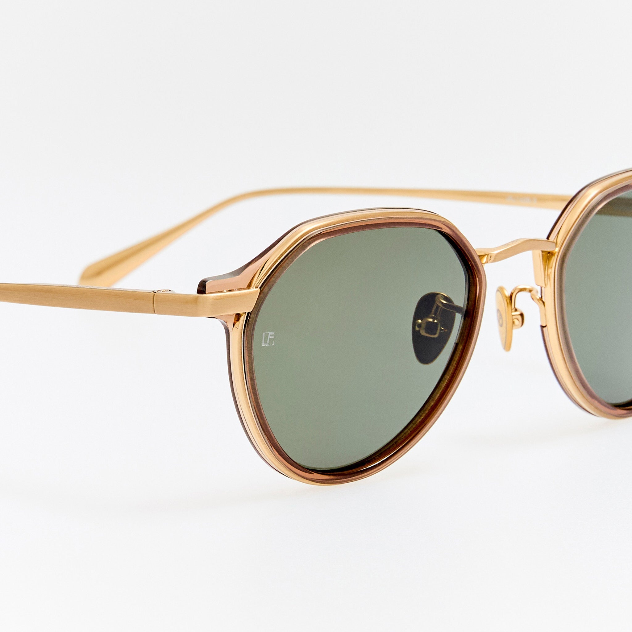 Dellal Sunglasses in Matt Champagne - LINDA FARROW - Sunglasses -