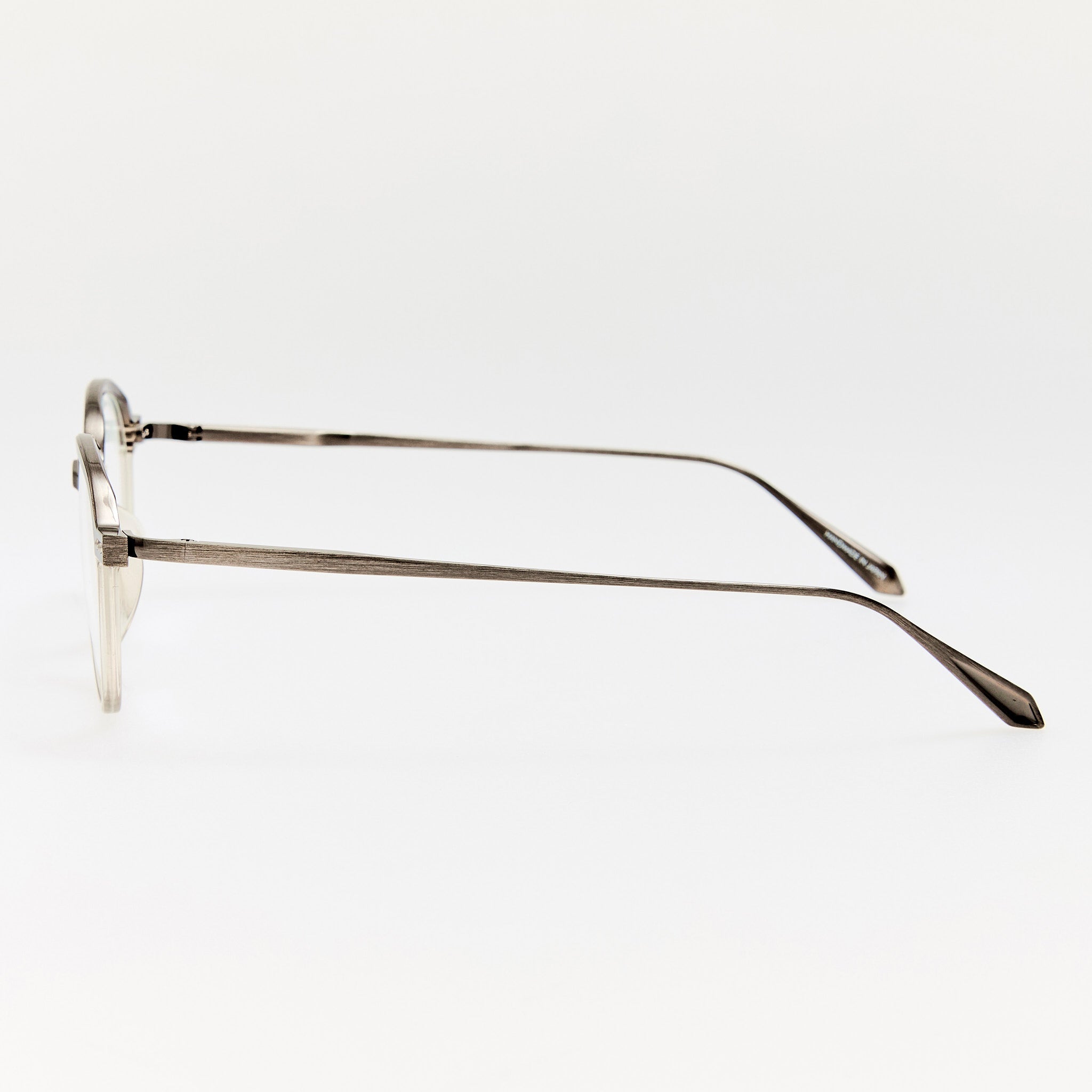 Devon Optical in Antique White Gold and Truffle - LINDA FARROW - Optical Frame -