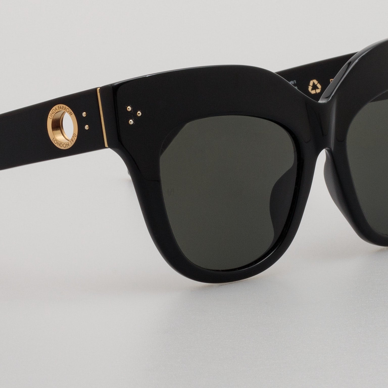 Dunaway Sunglasses in Black - LINDA FARROW - Sunglasses -