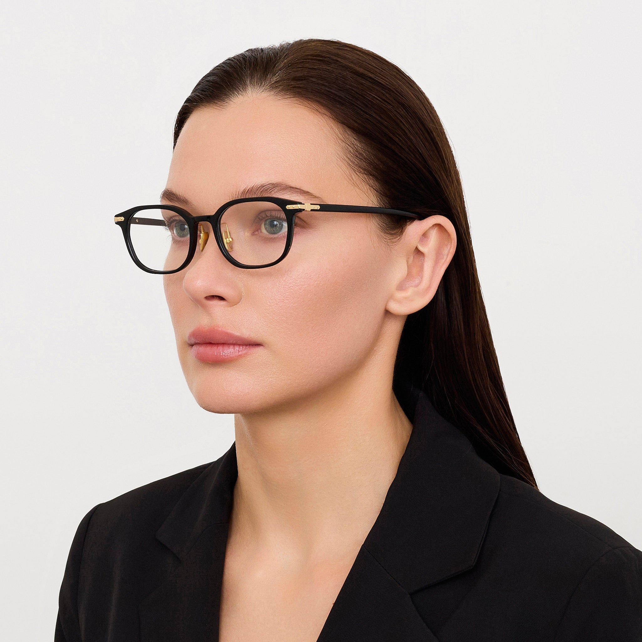 Ernst Optical in Black - LINDA FARROW - Optical Frame -