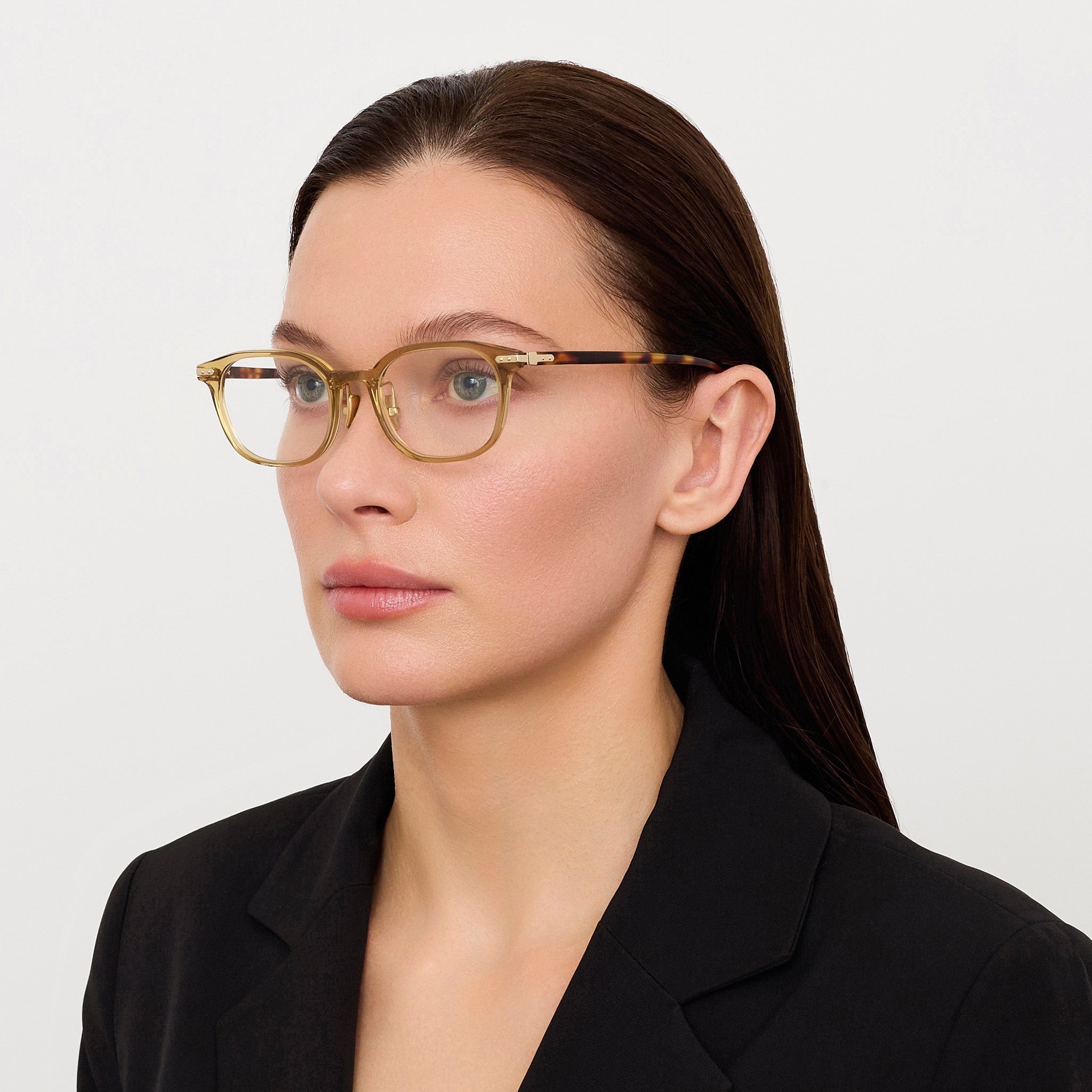 Ernst Optical in Khaki - LINDA FARROW - Optical Frame -