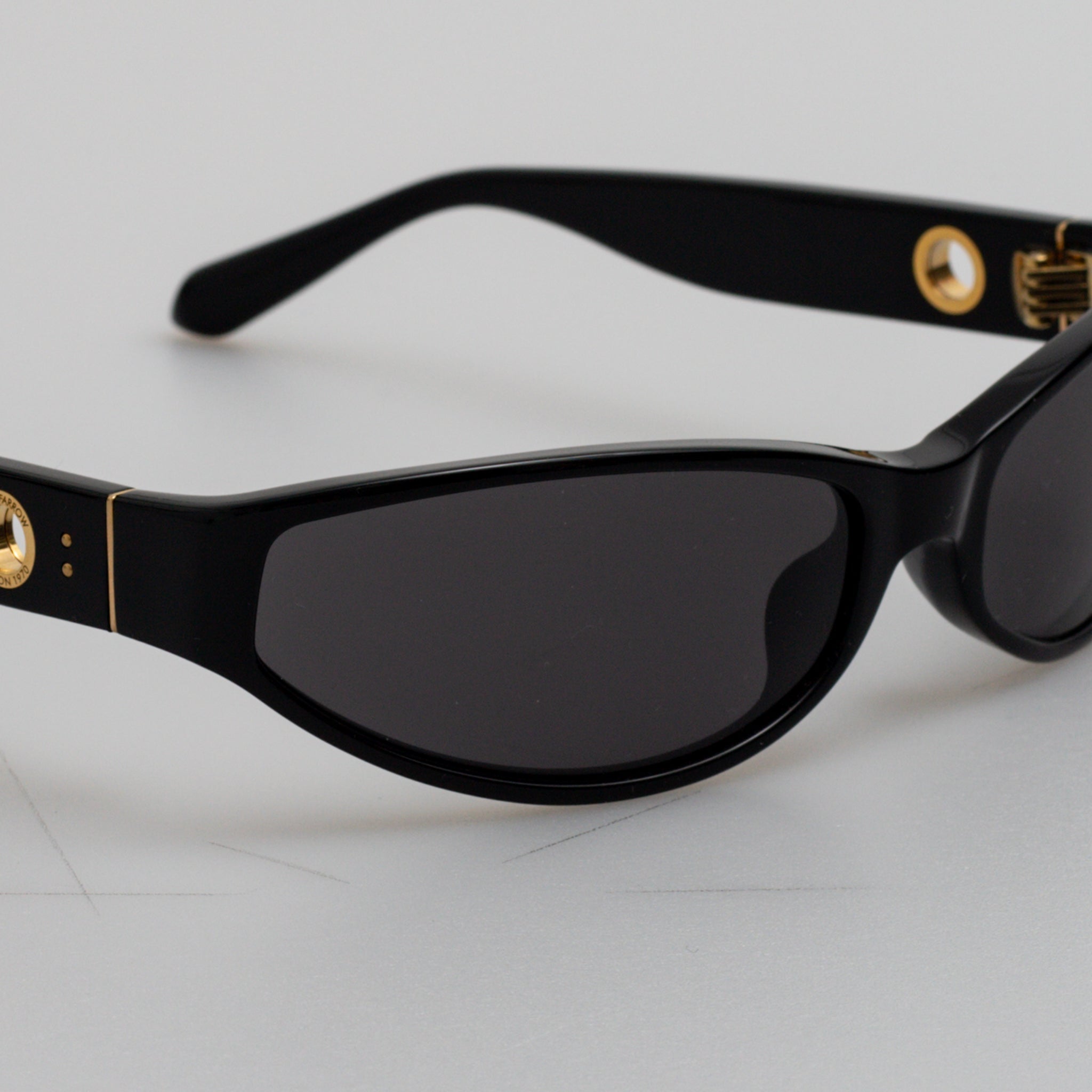 Etain Sunglasses in Black - LINDA FARROW - Sunglasses -
