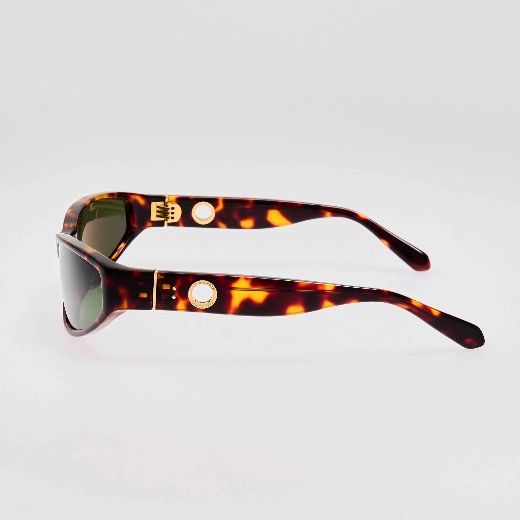 Etain Sunglasses in Dark Tortoiseshell - LINDA FARROW - Sunglasses -